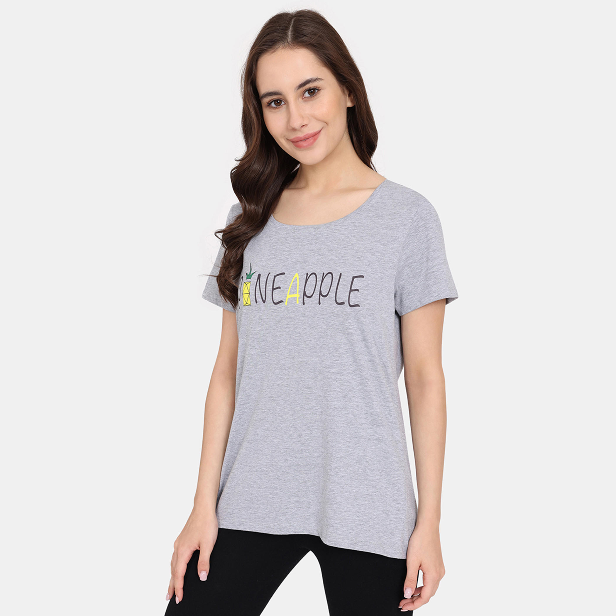تيشيرتات بأكمام قصيرة وطبعات من زيفامي - طقم من قطعتين-women-clothing-nightwear-pyjamas-tops-image-38