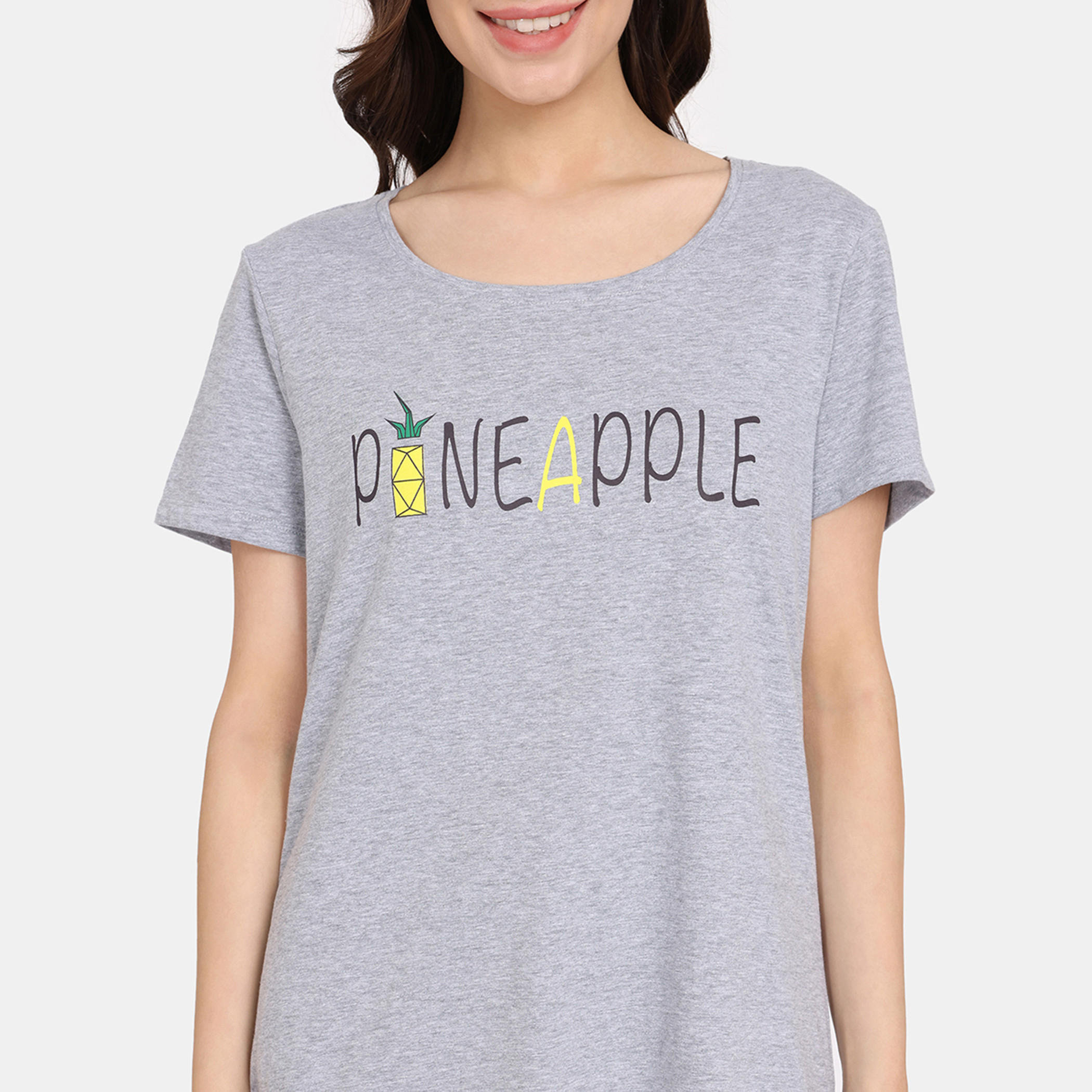 تيشيرتات بأكمام قصيرة وطبعات من زيفامي - طقم من قطعتين-women-clothing-nightwear-pyjamas-tops-image-41