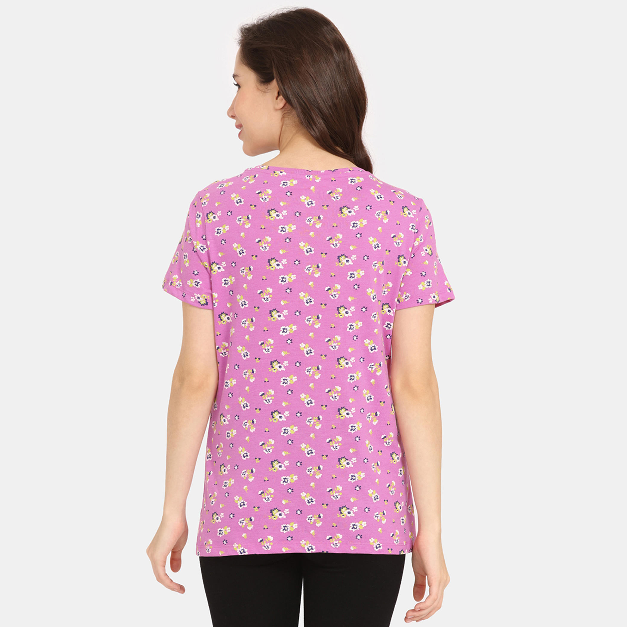 تيشيرتات بأكمام قصيرة وطبعات من زيفامي - طقم من قطعتين-women-clothing-nightwear-pyjamas-tops-image-55