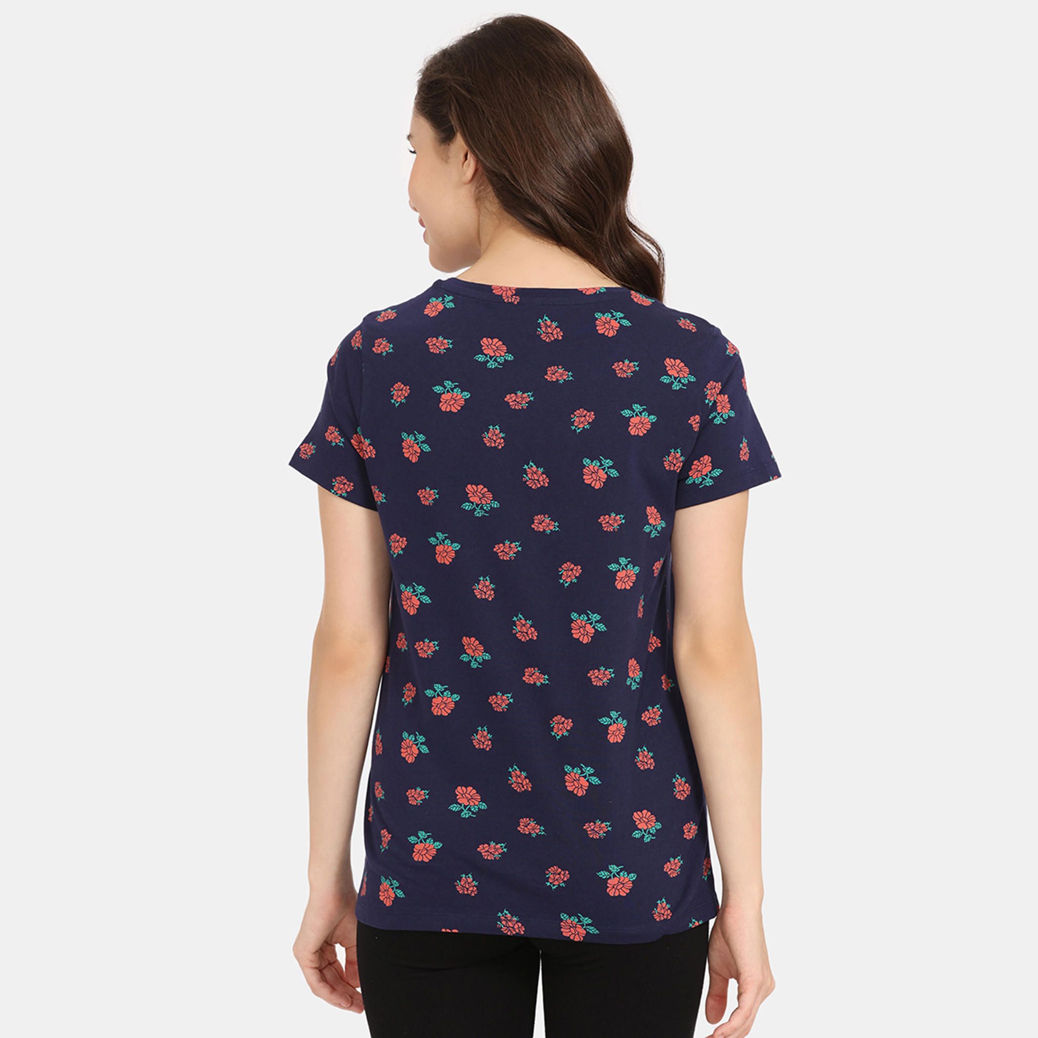 تيشيرتات بأكمام قصيرة وطبعات من زيفامي - طقم من قطعتين-women-clothing-nightwear-pyjamas-tops-image-66