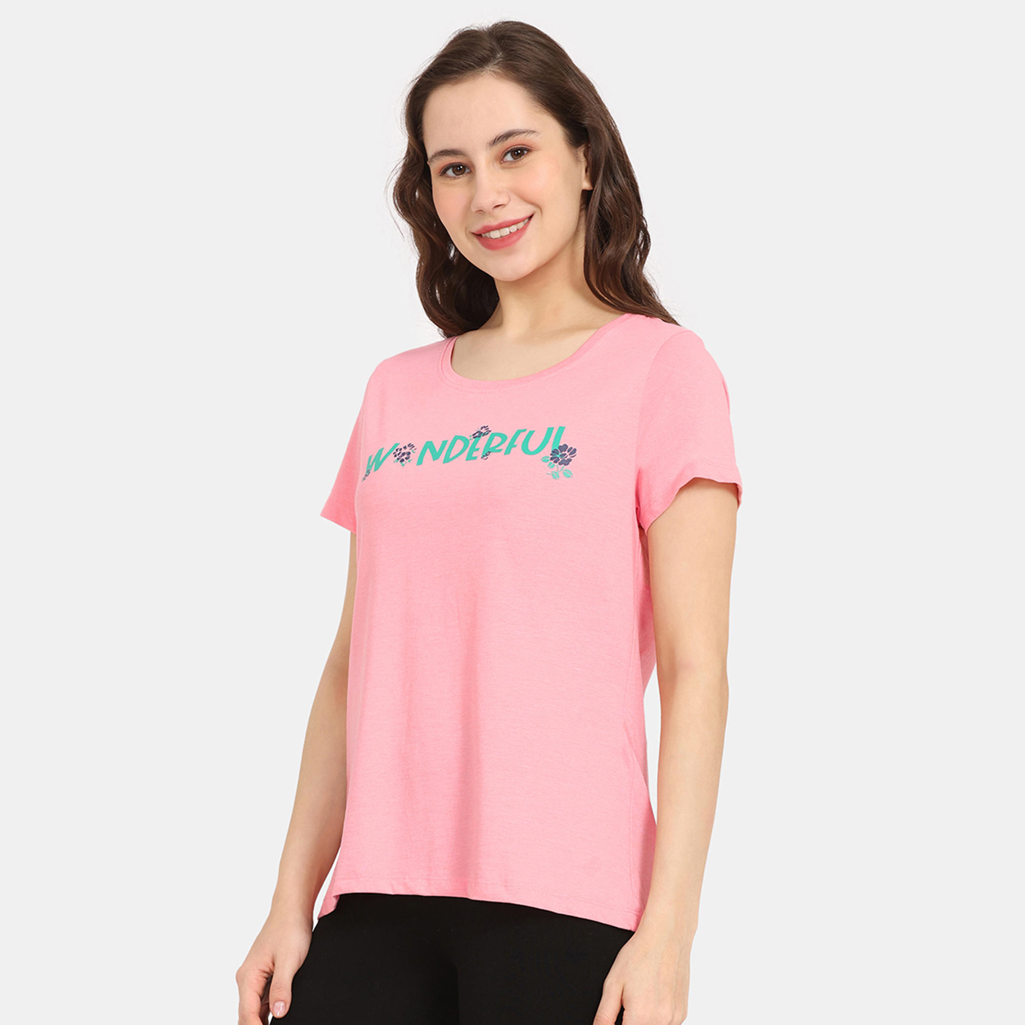 تيشيرتات بأكمام قصيرة وطبعات من زيفامي - طقم من قطعتين-women-clothing-nightwear-pyjamas-tops-image-60