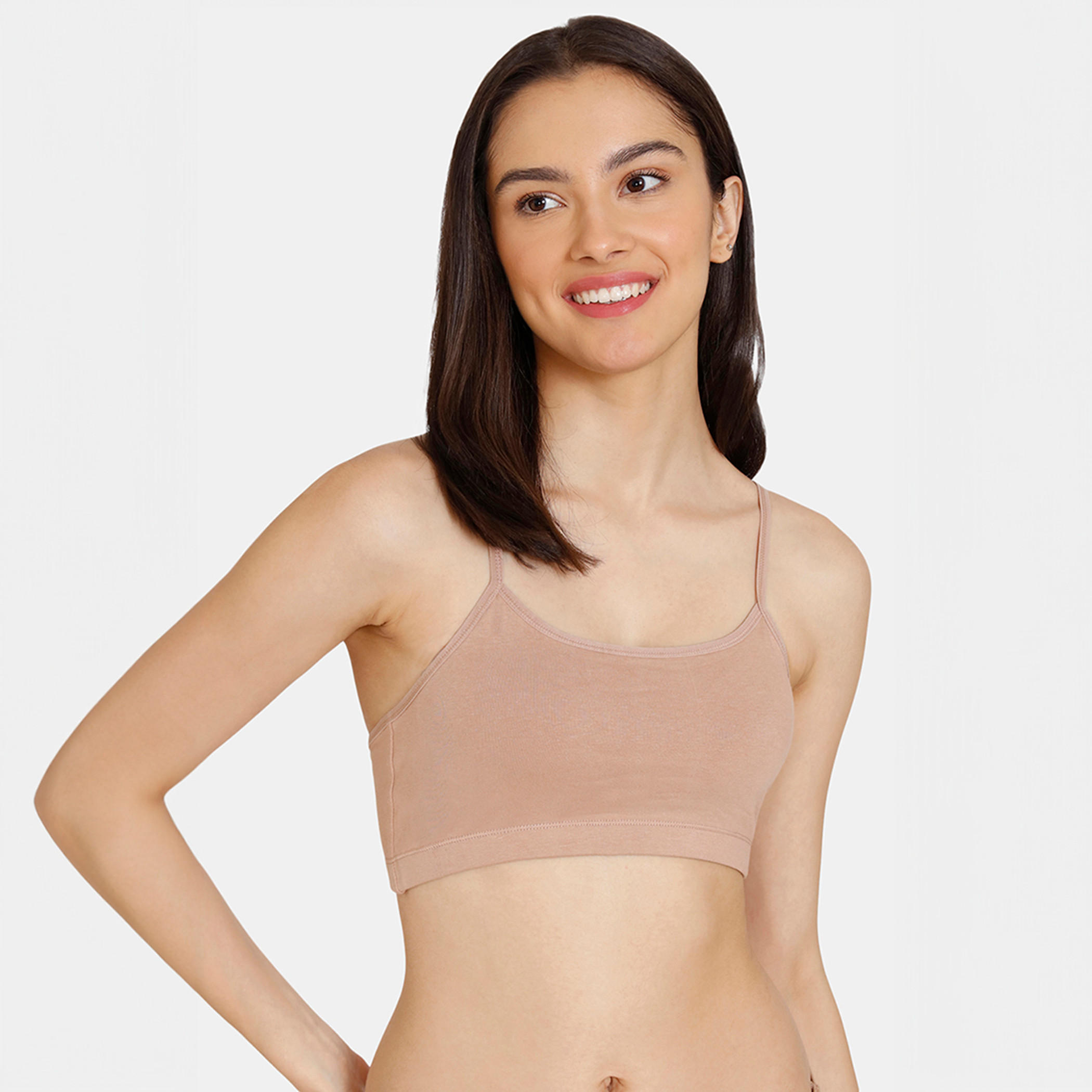 صدرية غير مبطنة دون أسلاك من زيفامي - طقم من قطعتين-women-clothing-lingerie-bras-image-2
