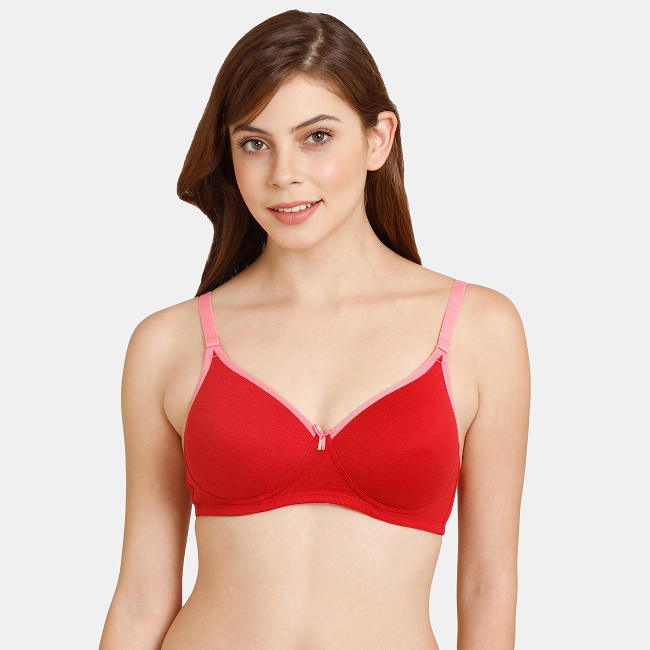 صدرية تيشيرت مبطنة بدون سلك بحمالات قابلة للتعديل من زيفامي-women-clothing-lingerie-bras-image-5