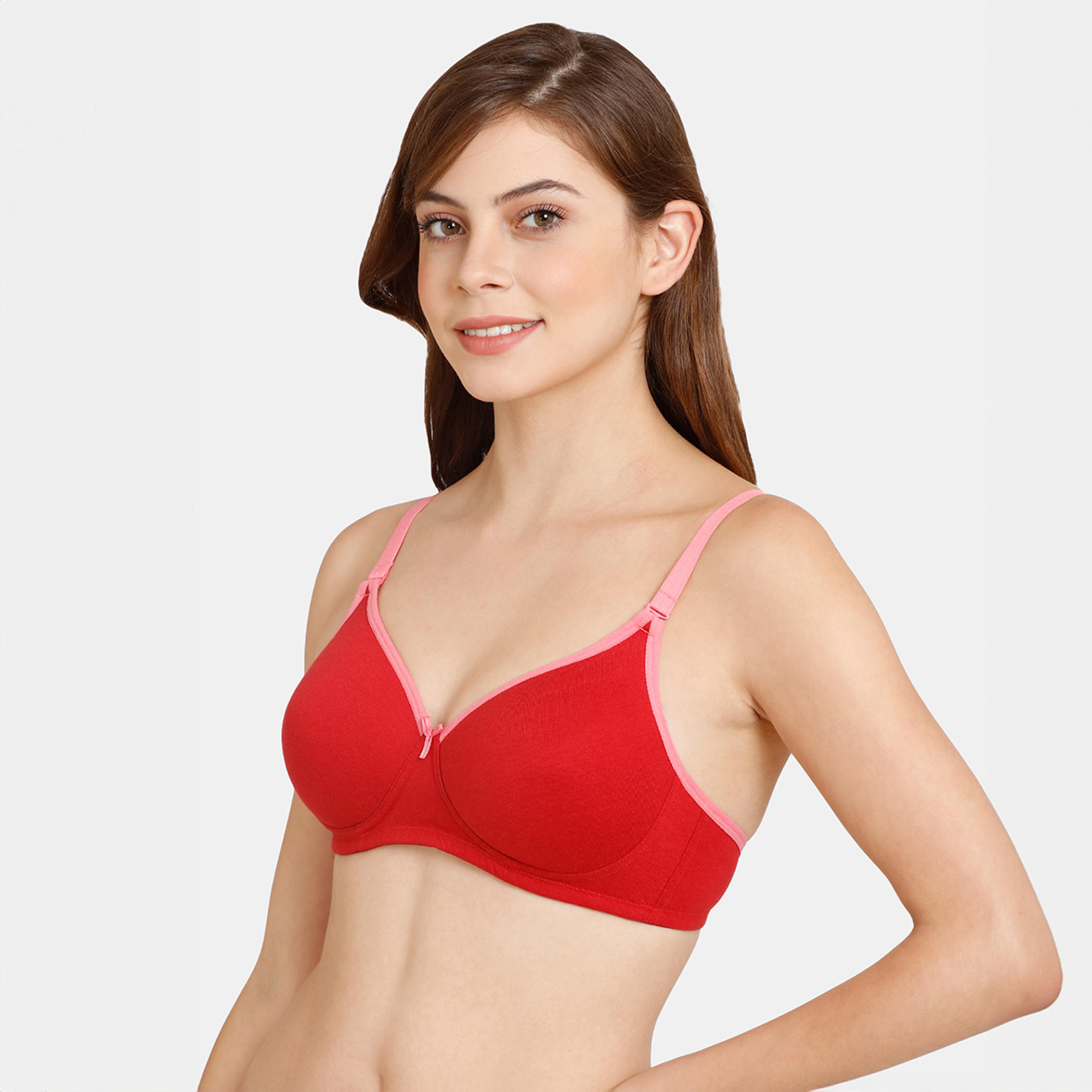 صدرية تيشيرت مبطنة بدون سلك بحمالات قابلة للتعديل من زيفامي-women-clothing-lingerie-bras-image-6
