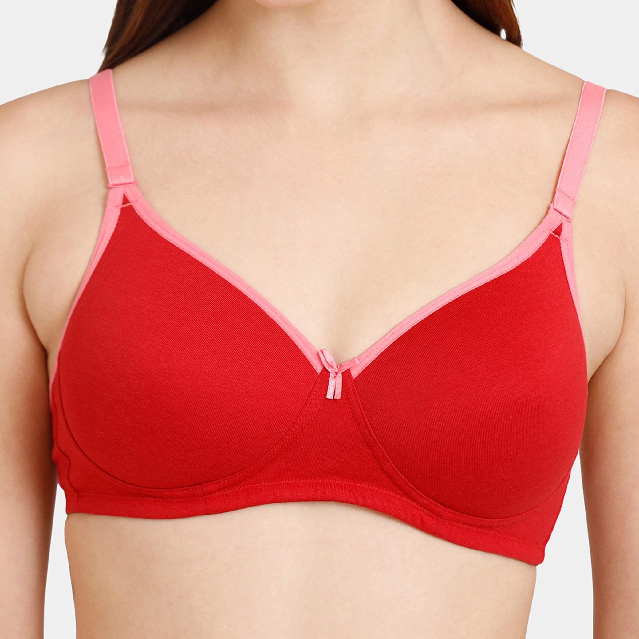 صدرية تيشيرت مبطنة بدون سلك بحمالات قابلة للتعديل من زيفامي-women-clothing-lingerie-bras-image-8