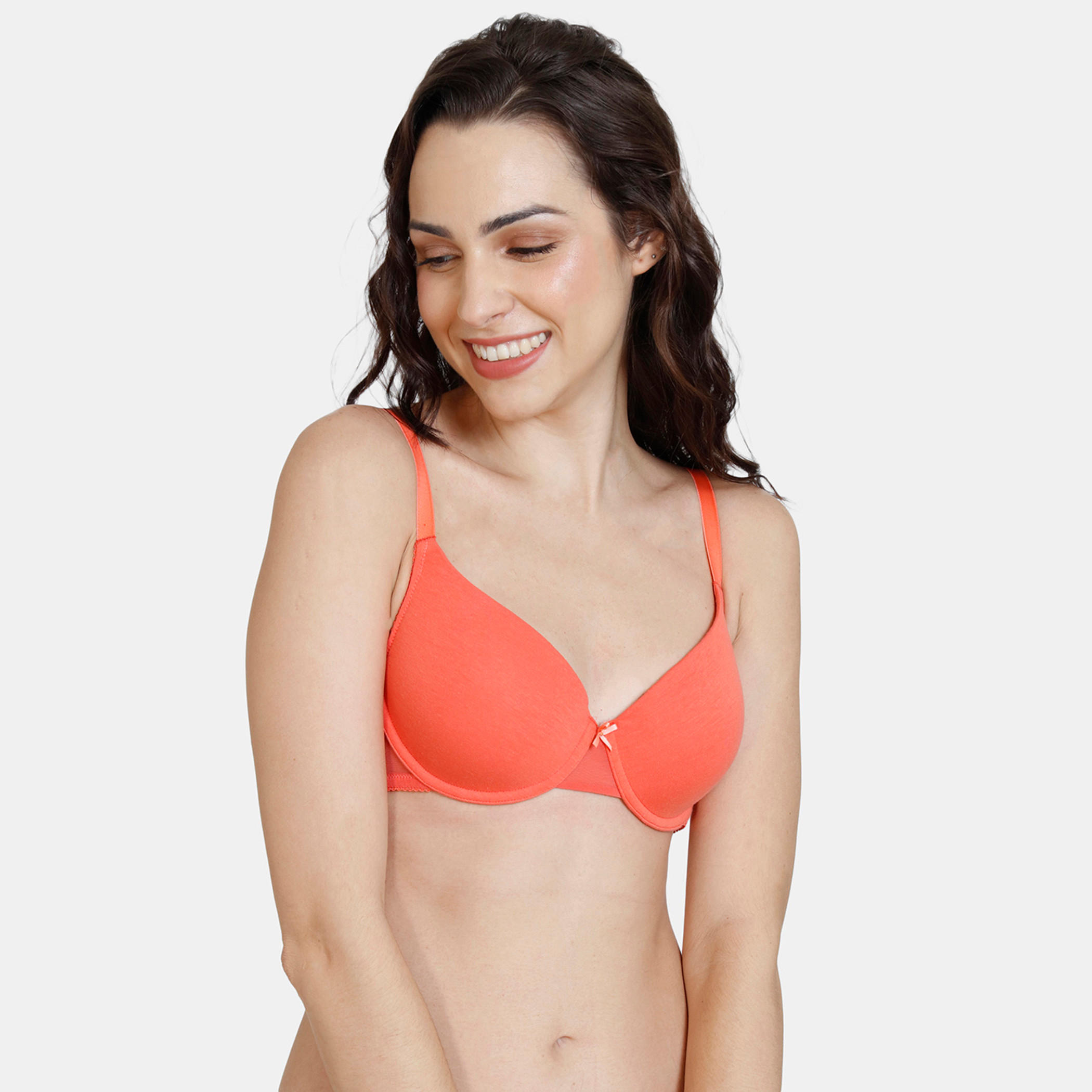صدرية مبطنة بسلك وحمالات كتف قابلة للتعديل من زيفامي-women-clothing-lingerie-bras-image-9
