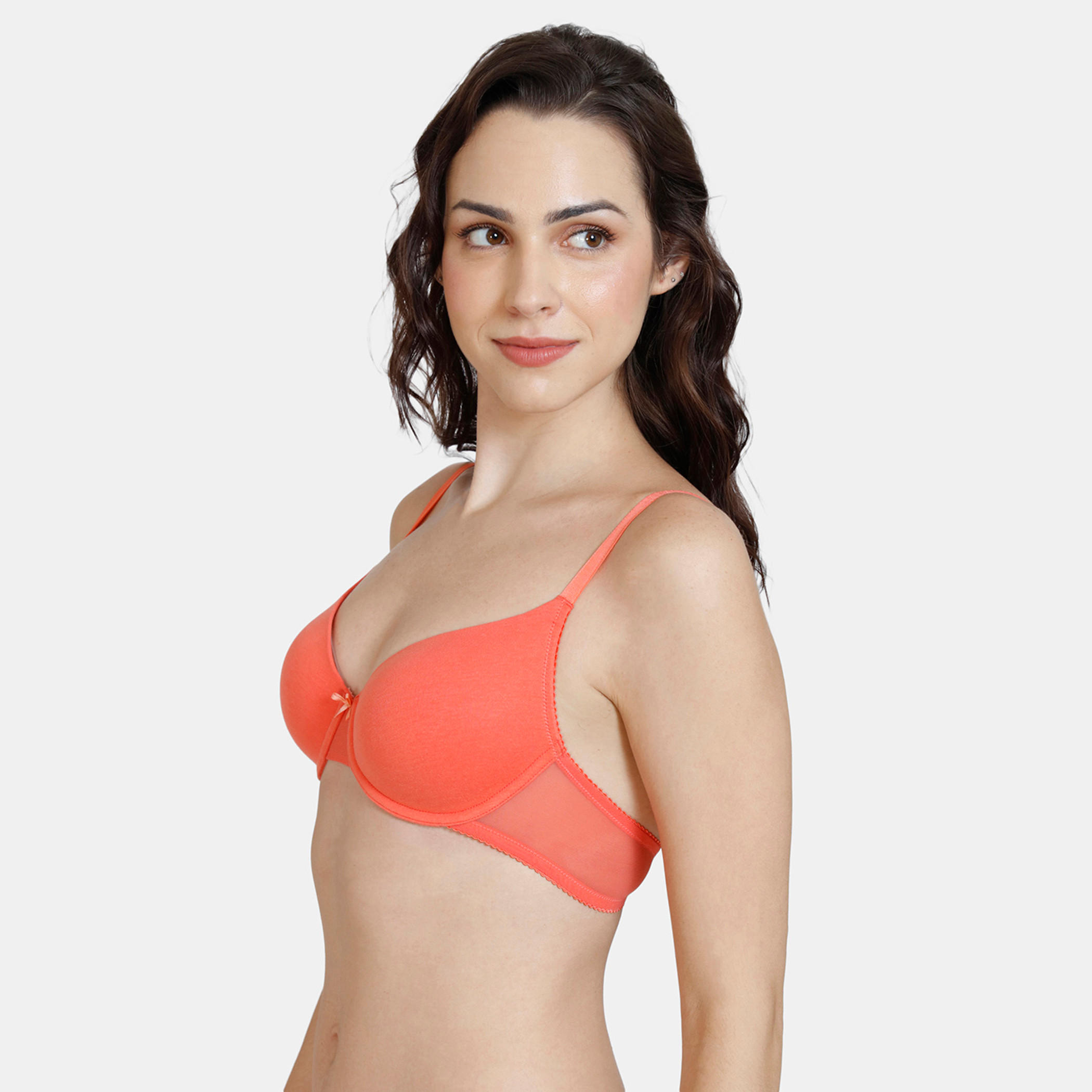 صدرية مبطنة بسلك وحمالات كتف قابلة للتعديل من زيفامي-women-clothing-lingerie-bras-image-10