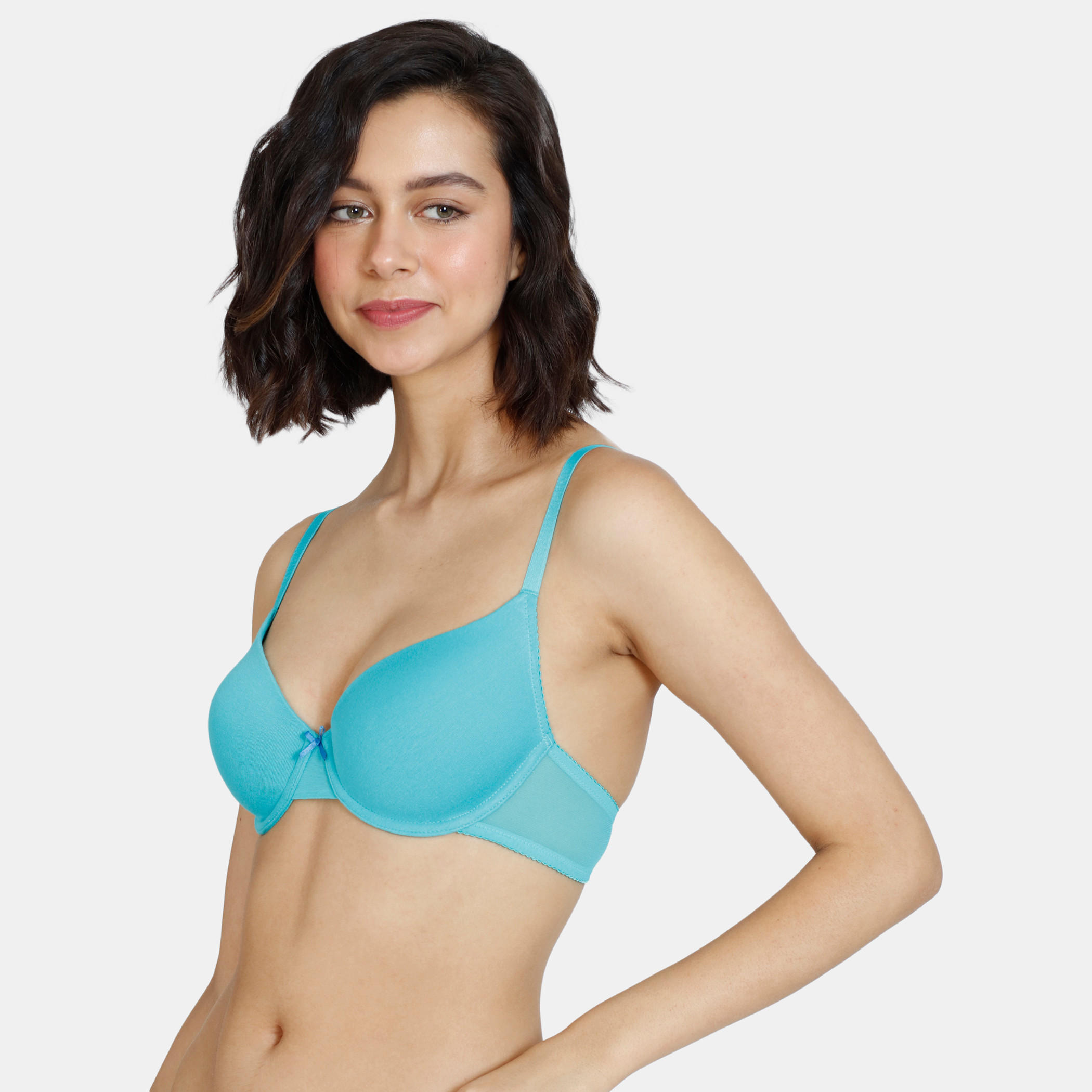 صدرية مبطنة بسلك وحمالات كتف قابلة للتعديل من زيفامي-women-clothing-lingerie-bras-image-14