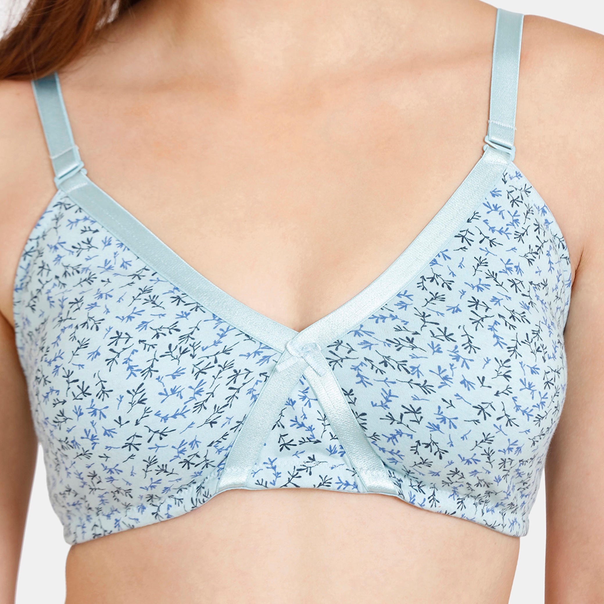 صدرية تيشيرت بمشبك إغلاق وطبعات زهرية من زيفامي-women-clothing-lingerie-bras-image-8