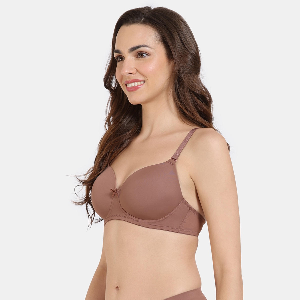 صدرية تيشيرت مبطنة بخطاف إغلاق من زيفامي-women-clothing-lingerie-bras-image-19