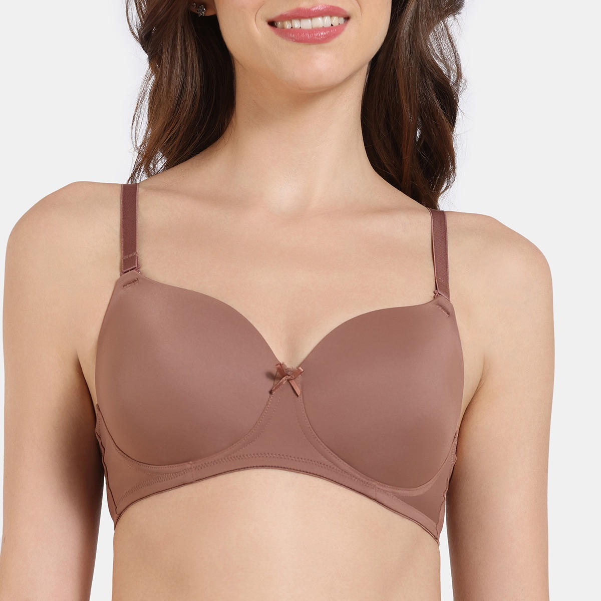 صدرية تيشيرت مبطنة بخطاف إغلاق من زيفامي-women-clothing-lingerie-bras-image-20