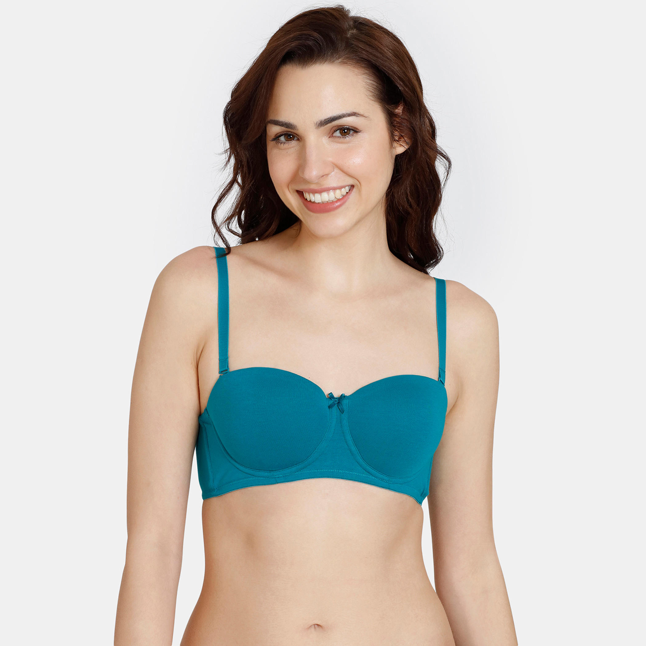 صدريّة بالكوينت مبطنة بسلك وحمّالات قابلة للفصل من زيفامي-women-clothing-lingerie-bras-image-1