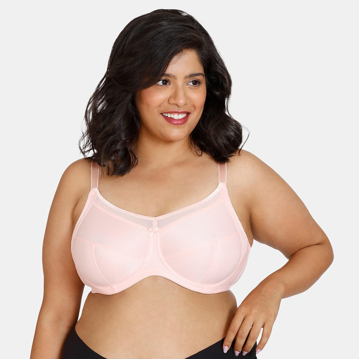 حمالة صدر غير مبطنة بسلك مع حمالات كتف قابلة للتعديل من زيفامي-women-clothing-lingerie-bras-image-4