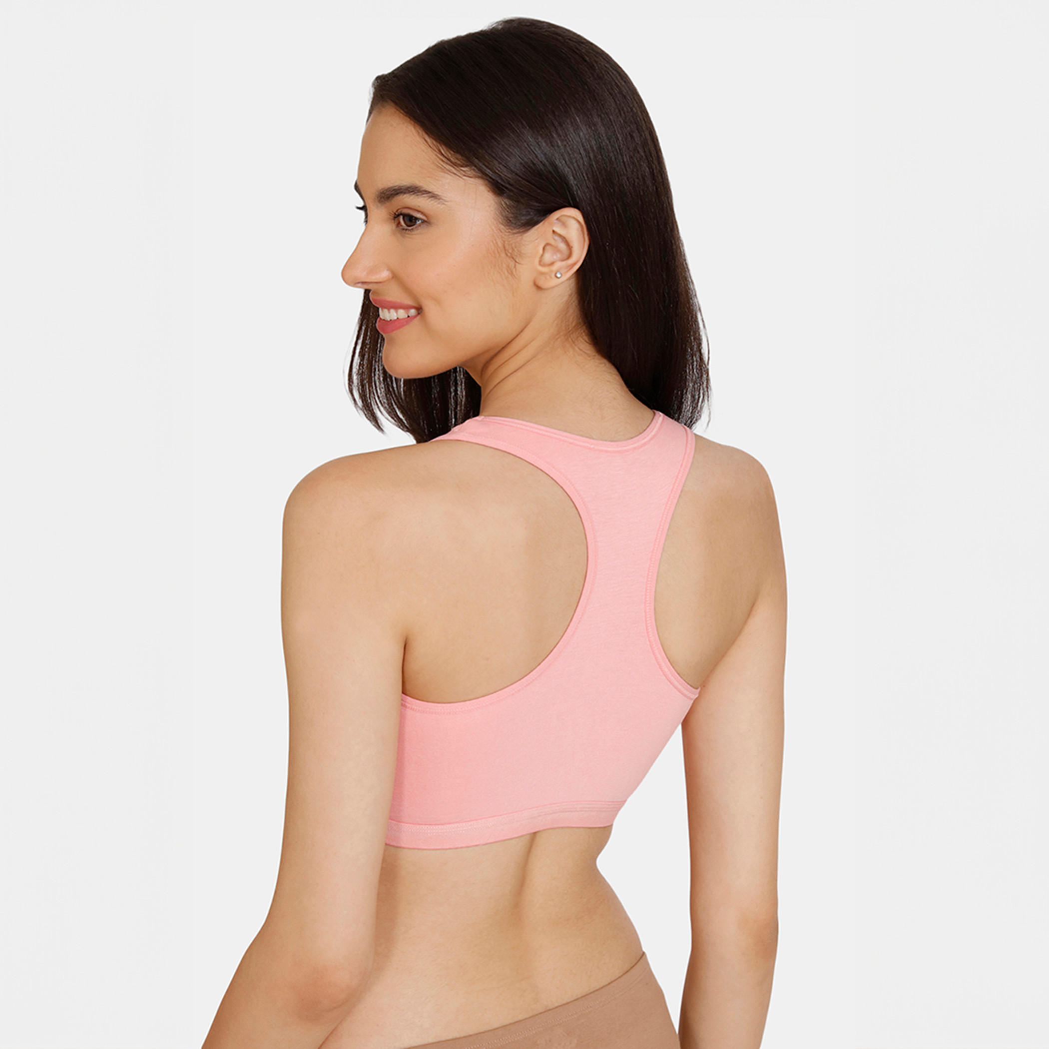 صدرية لليافعات غير مبطنة دون أسلاك بظهر ريسر من زيفامي - طقم من قطعتين-women-clothing-lingerie-bras-image-4