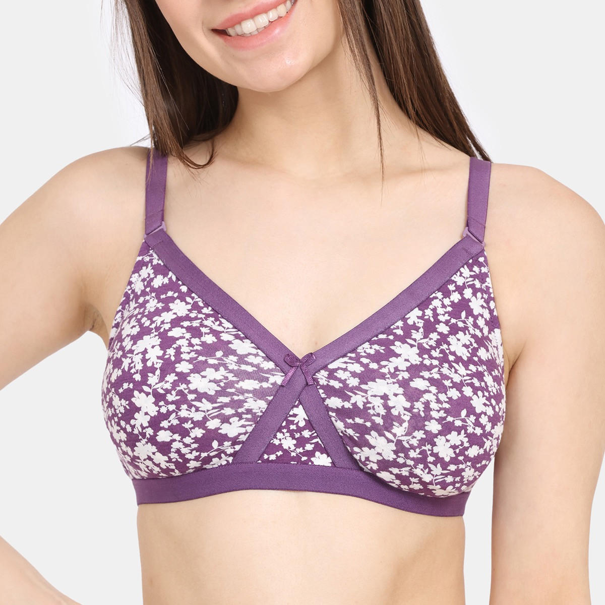 صدرية بحمّالات كتف قابلة للتعديل وطبعات أزهار من زيفامي-women-clothing-lingerie-bras-image-12