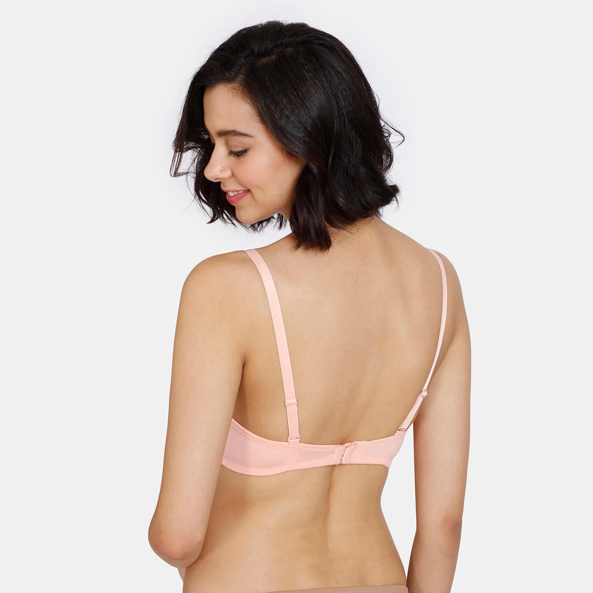 صدرية تيشيرت مبطنة بخطاف إغلاق من زيفامي-women-clothing-lingerie-bras-image-3