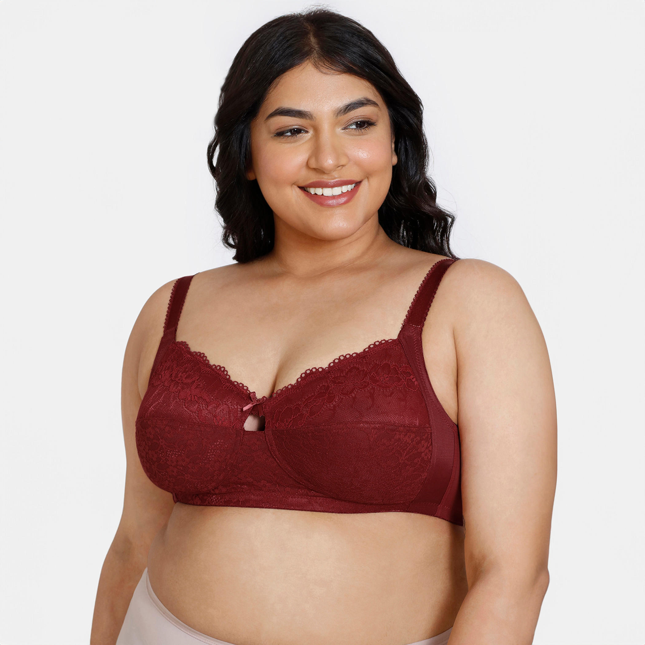 صدرية بتفاصيل دانتيل ومشبك إغلاق من زيفامي-women-clothing-lingerie-bras-image-1
