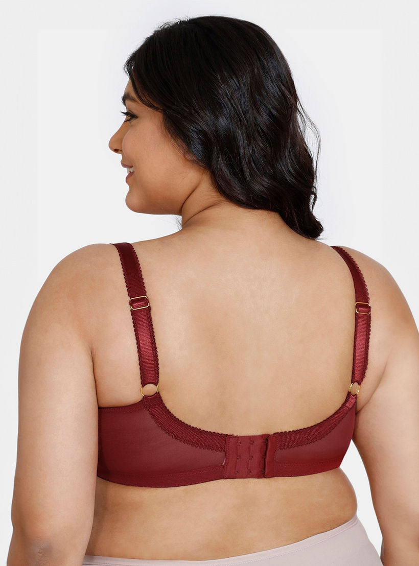 صدرية بتفاصيل دانتيل ومشبك إغلاق من زيفامي-women-clothing-lingerie-bras-image-2
