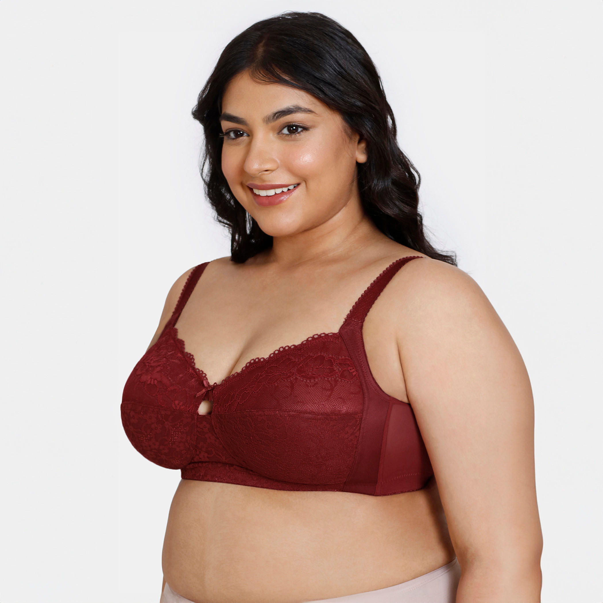 صدرية بتفاصيل دانتيل ومشبك إغلاق من زيفامي-women-clothing-lingerie-bras-image-3