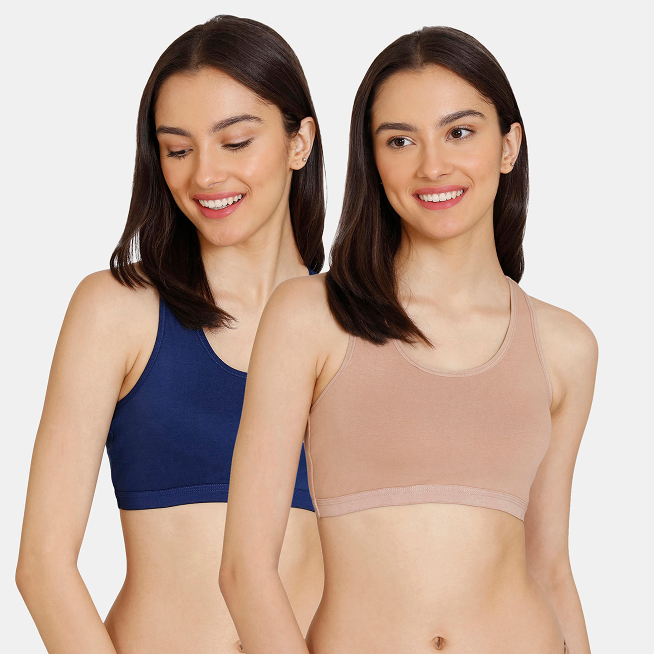 Set of 2 - Zivame Non-Padded Non-Wired Teen Bra with Racerback-women-clothing-lingerie-bras-image-10