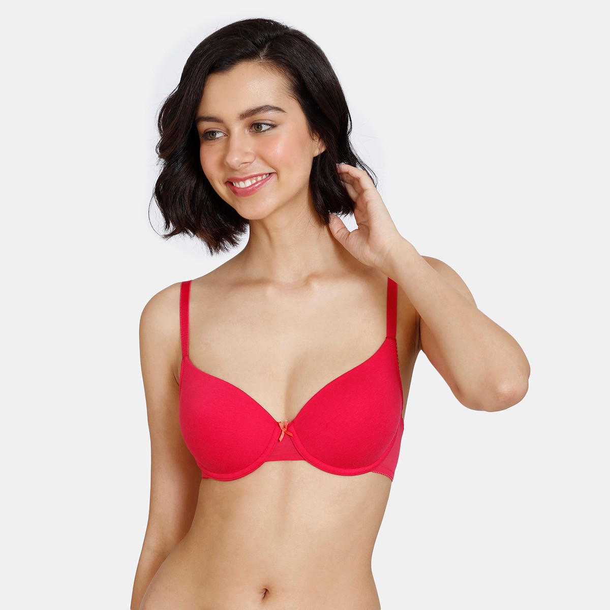 صدرية مبطنة بسلك وحمالات كتف قابلة للتعديل من زيفامي-women-clothing-lingerie-bras-image-5
