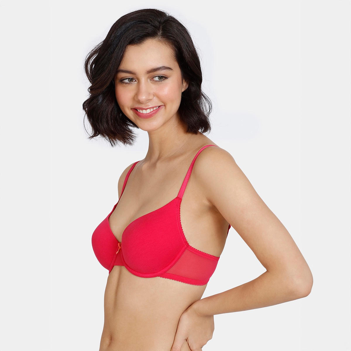 صدرية مبطنة بسلك وحمالات كتف قابلة للتعديل من زيفامي-women-clothing-lingerie-bras-image-6