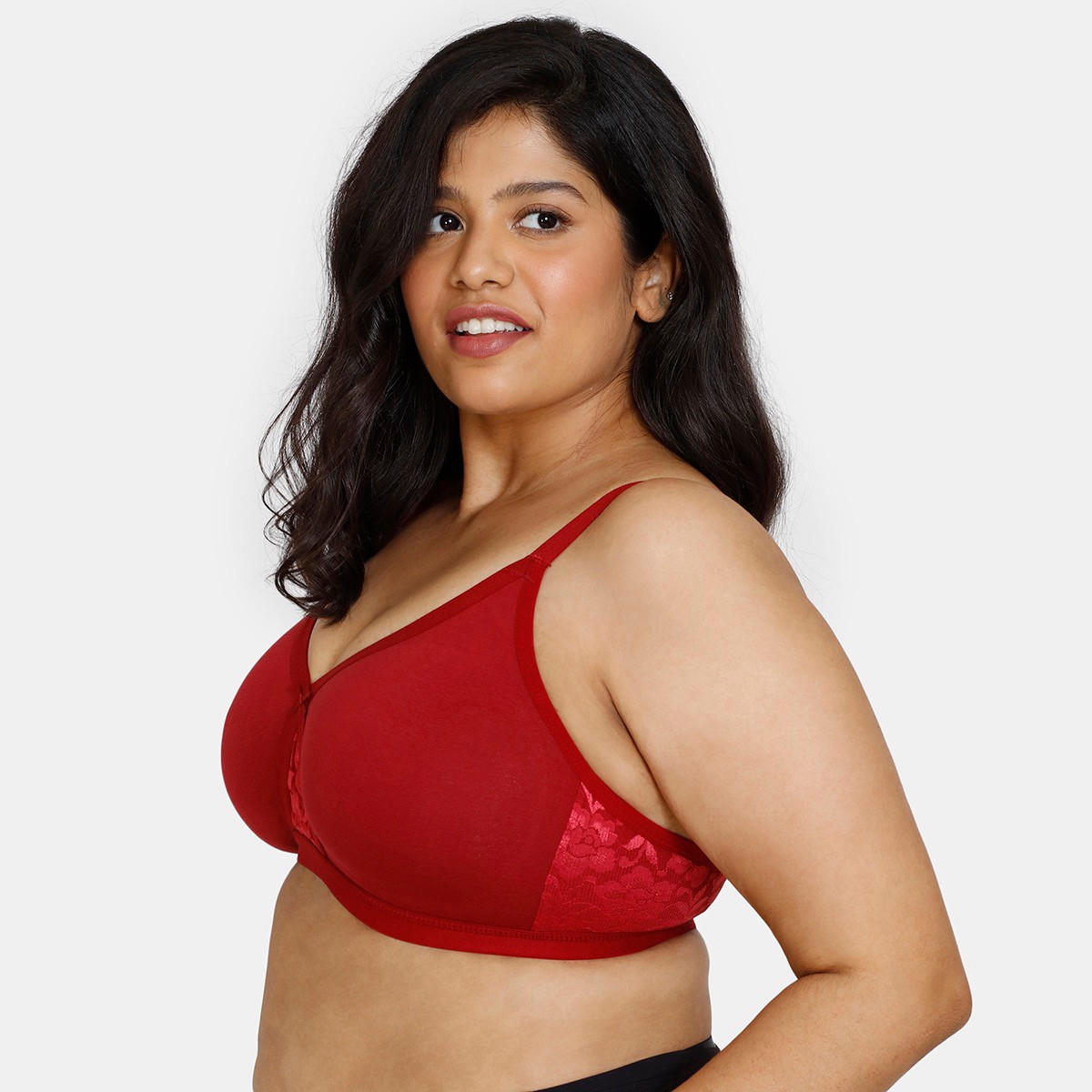 حمالة صدر بدون سلك وغير مبطنة مع مشبك إغلاق-women-clothing-lingerie-bras-image-3