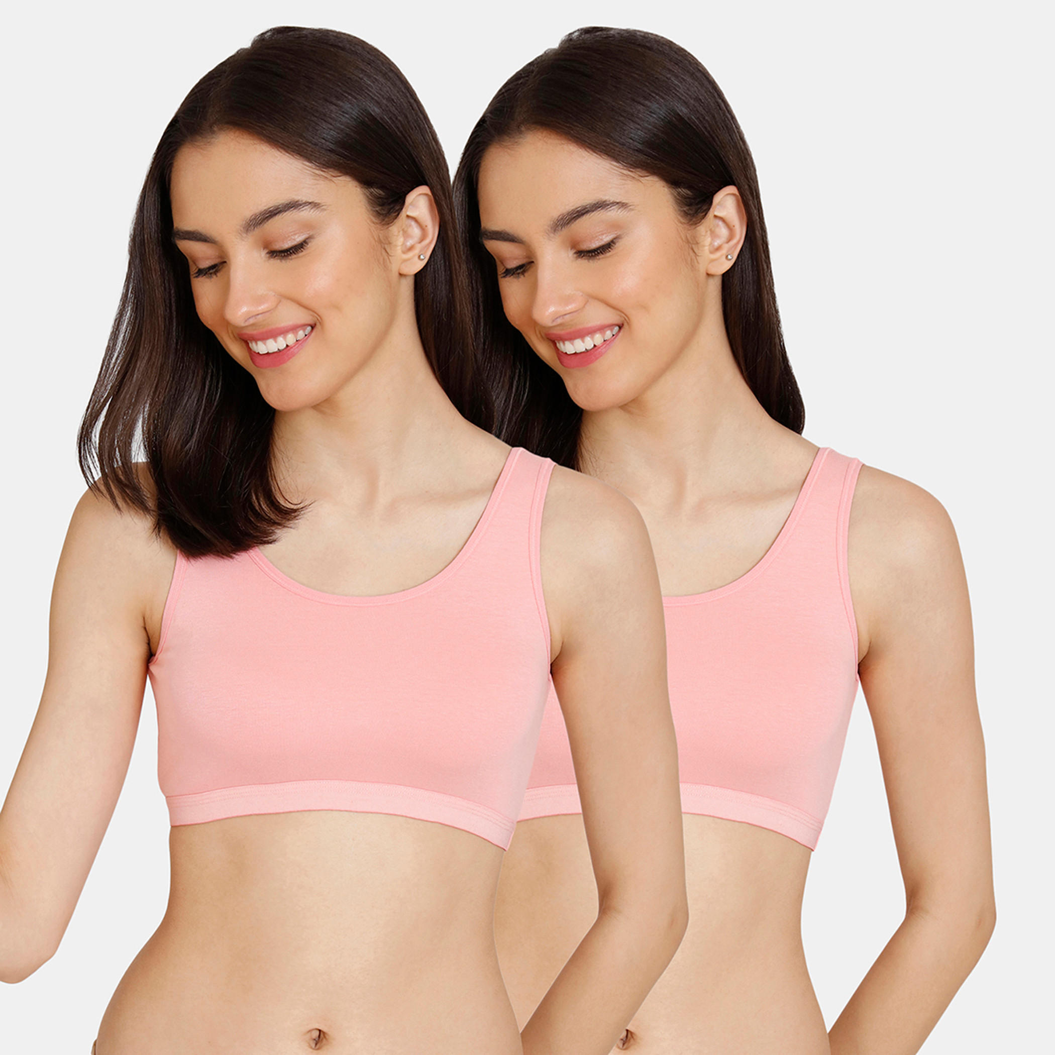 صدرية رياضية بياقة مستديرة من زيفامي - طقم من قطعتين-women-clothing-lingerie-bras-image-19