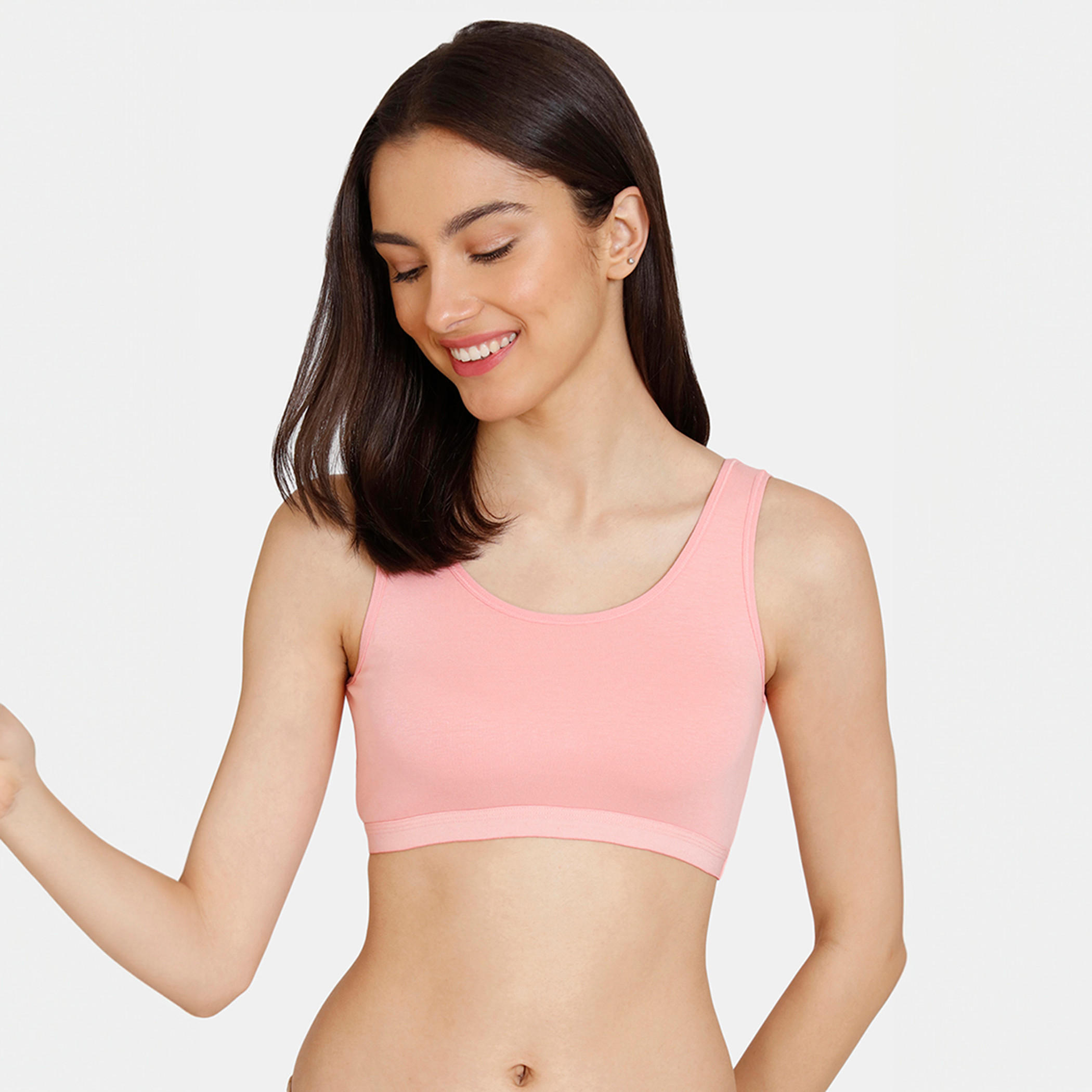 صدرية رياضية بياقة مستديرة من زيفامي - طقم من قطعتين-women-clothing-lingerie-bras-image-20