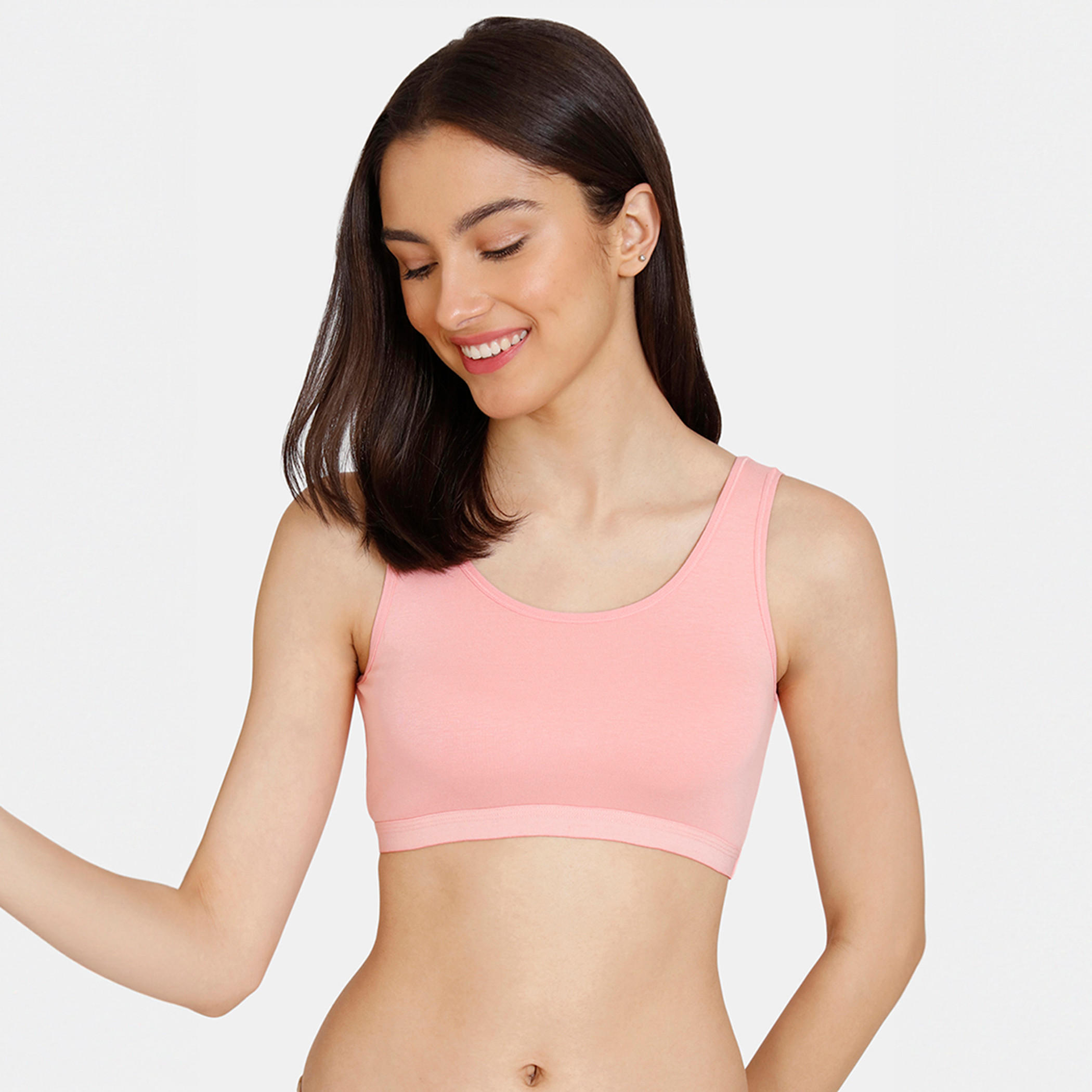 صدرية رياضية بياقة مستديرة من زيفامي - طقم من قطعتين-women-clothing-lingerie-bras-image-24