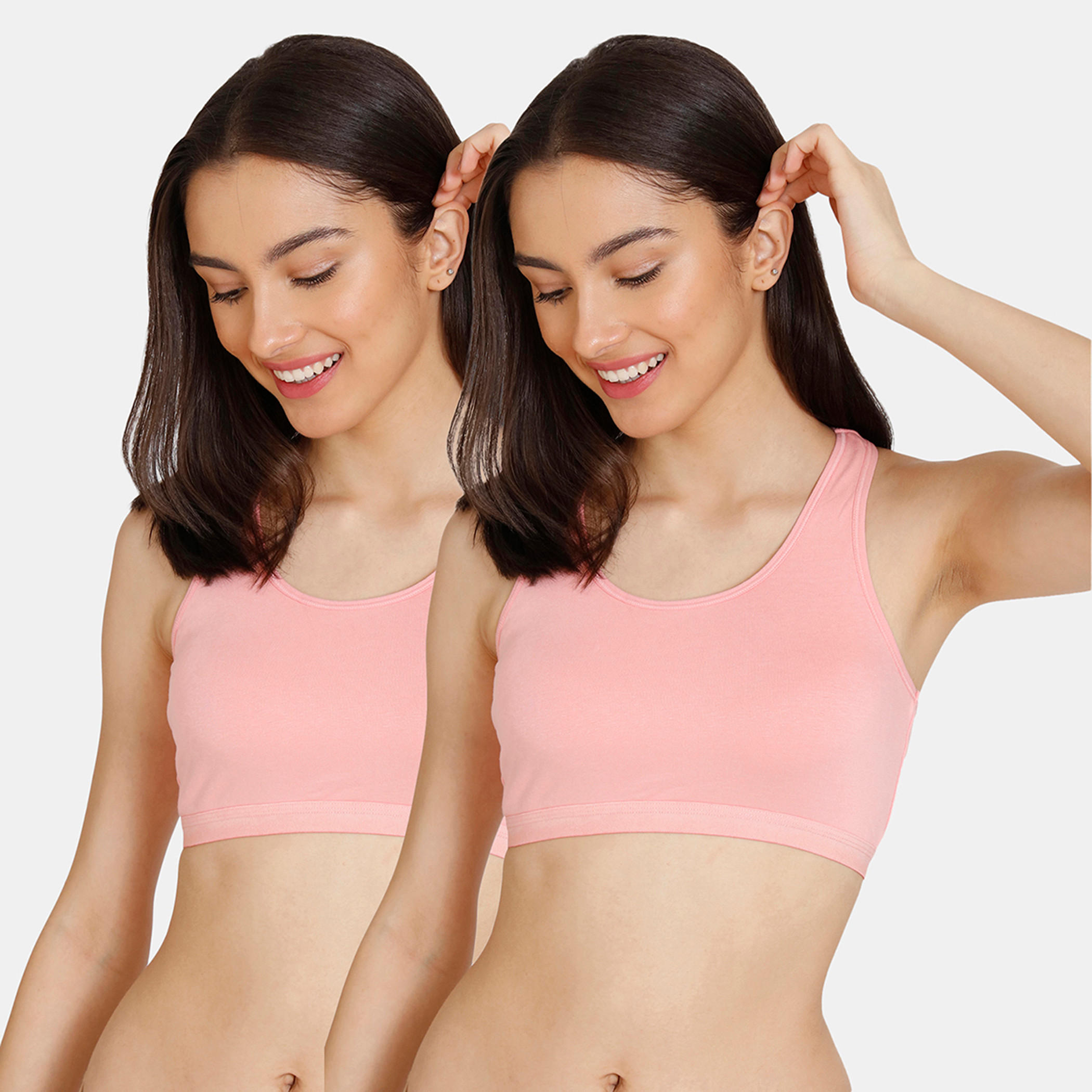 Set of 2 - Zivame Non-Padded Non-Wired Teen Bra with Racerback-women-clothing-lingerie-bras-image-37
