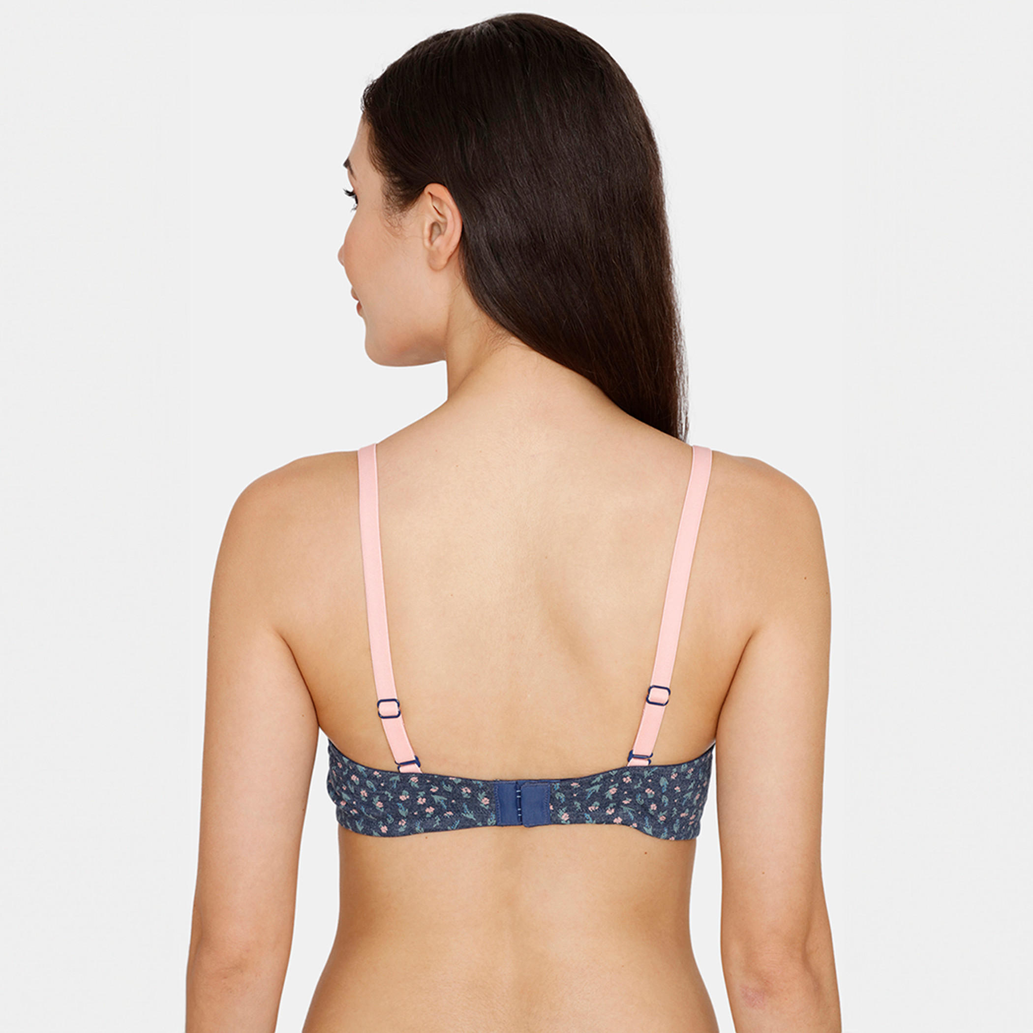صدرية مبطنة بحمّالات قابلة للتعديل وطبعات أزهار من زيفامي-women-clothing-lingerie-bras-image-3