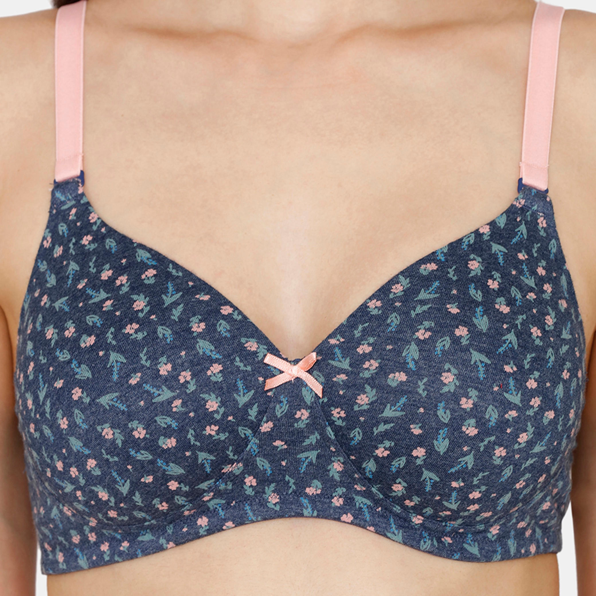 صدرية مبطنة بحمّالات قابلة للتعديل وطبعات أزهار من زيفامي-women-clothing-lingerie-bras-image-4