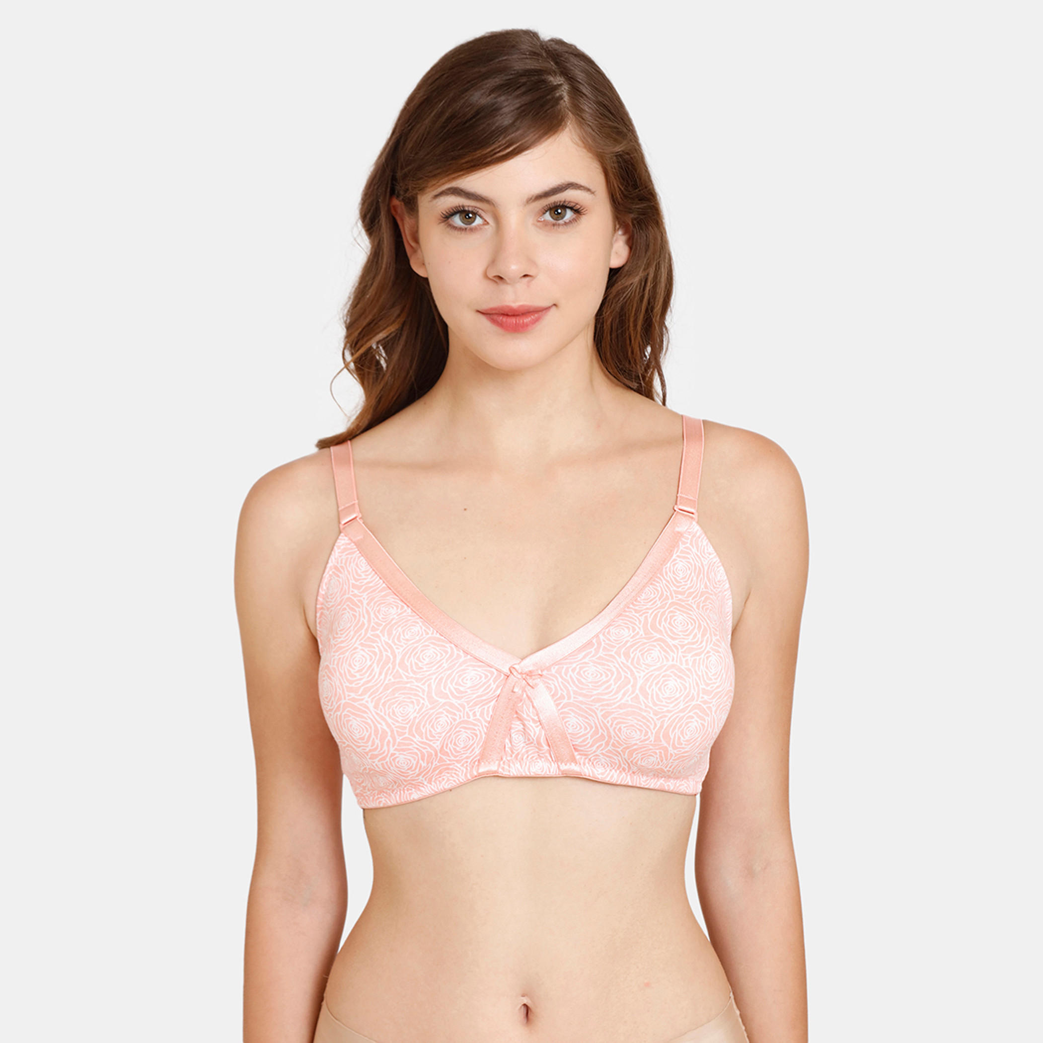 صدرية تيشيرت بمشبك إغلاق وطبعات زهرية من زيفامي-women-clothing-lingerie-bras-image-9