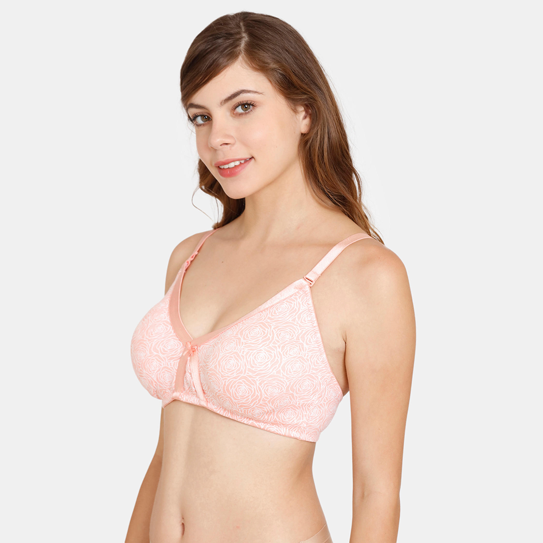 صدرية تيشيرت بمشبك إغلاق وطبعات زهرية من زيفامي-women-clothing-lingerie-bras-image-11
