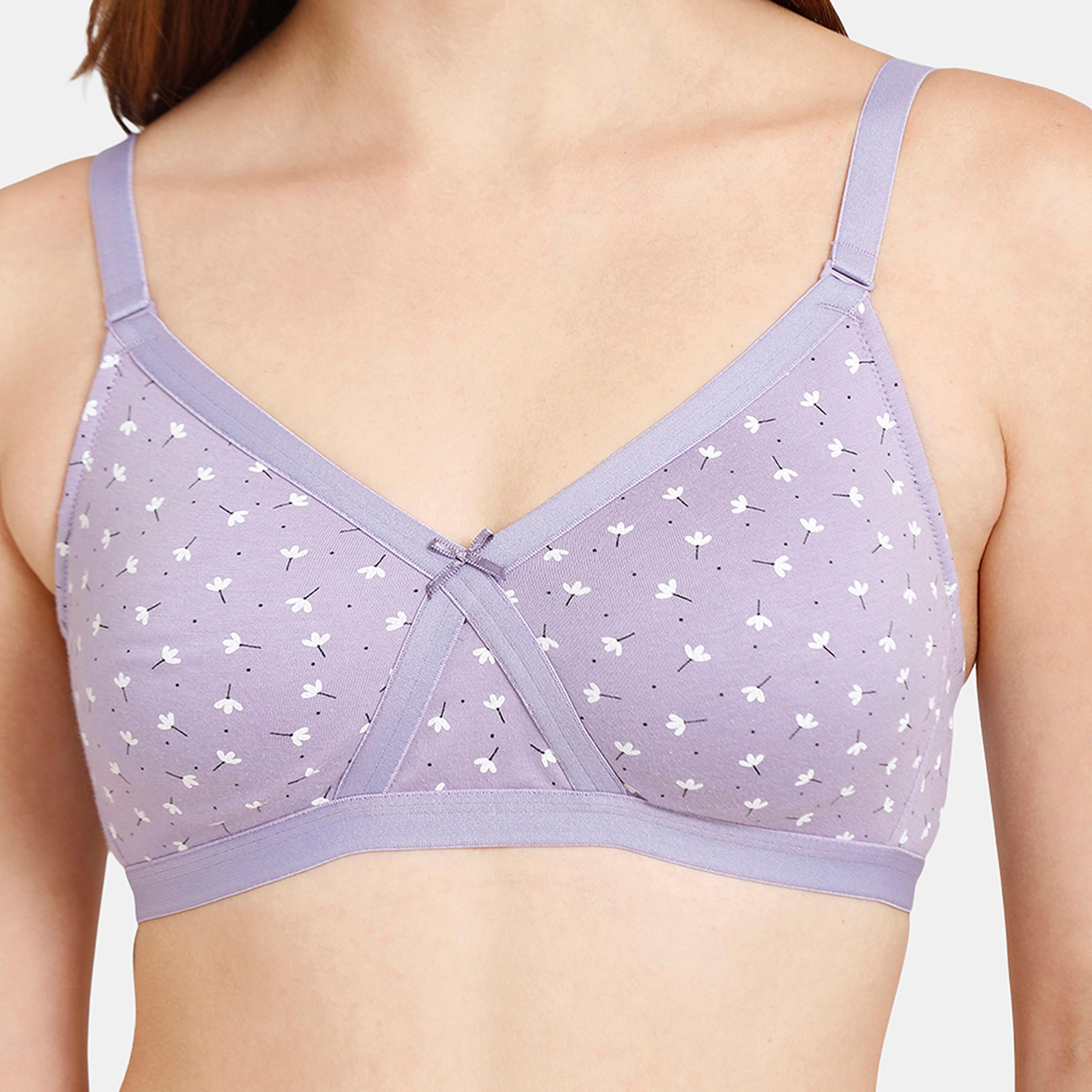 صدرية بحمّالات كتف قابلة للتعديل وطبعات أزهار من زيفامي-women-clothing-lingerie-bras-image-4