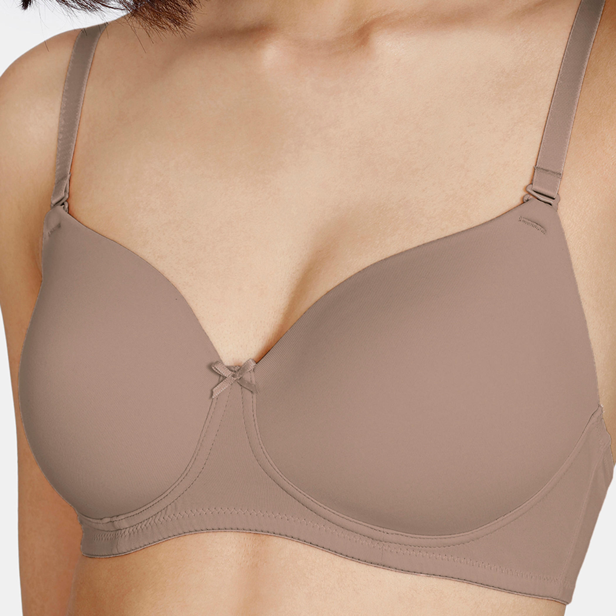 صدرية تيشيرت مبطنة بخطاف إغلاق من زيفامي-women-clothing-lingerie-bras-image-12
