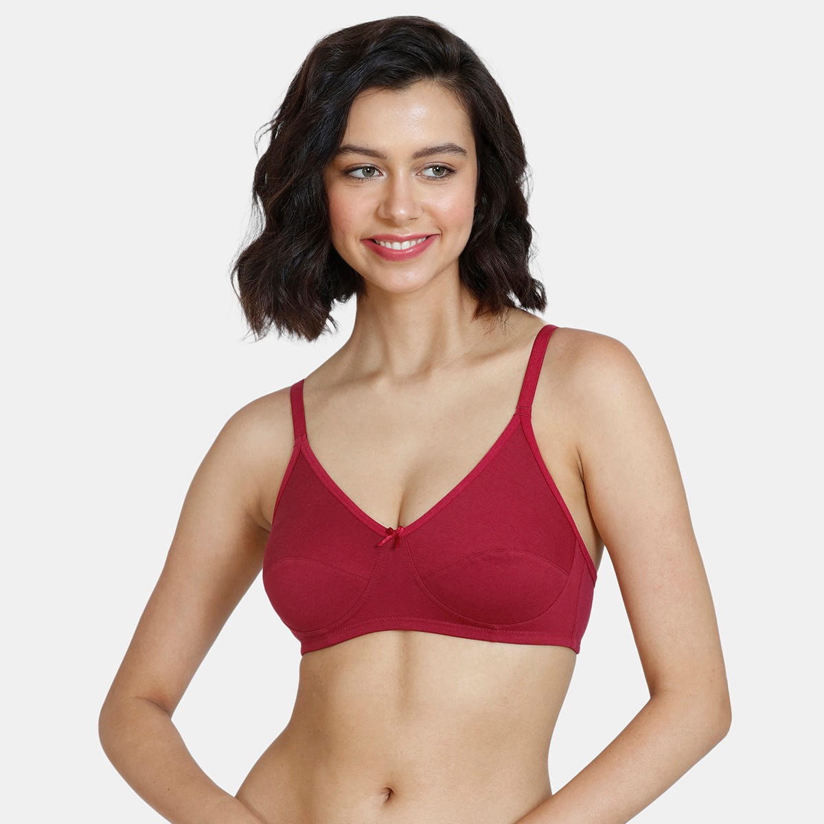 صدريّة تيشيرت غير مبطّنة بخطاف إغلاق من زيفامي-women-clothing-lingerie-bras-image-5