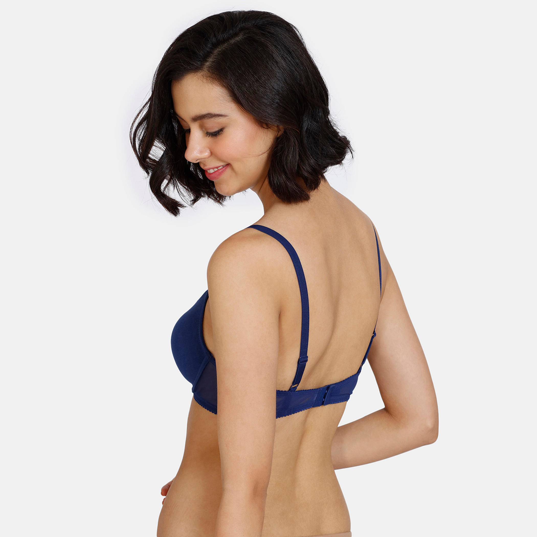 صدرية مبطنة بسلك وحمالات كتف قابلة للتعديل من زيفامي-women-clothing-lingerie-bras-image-3