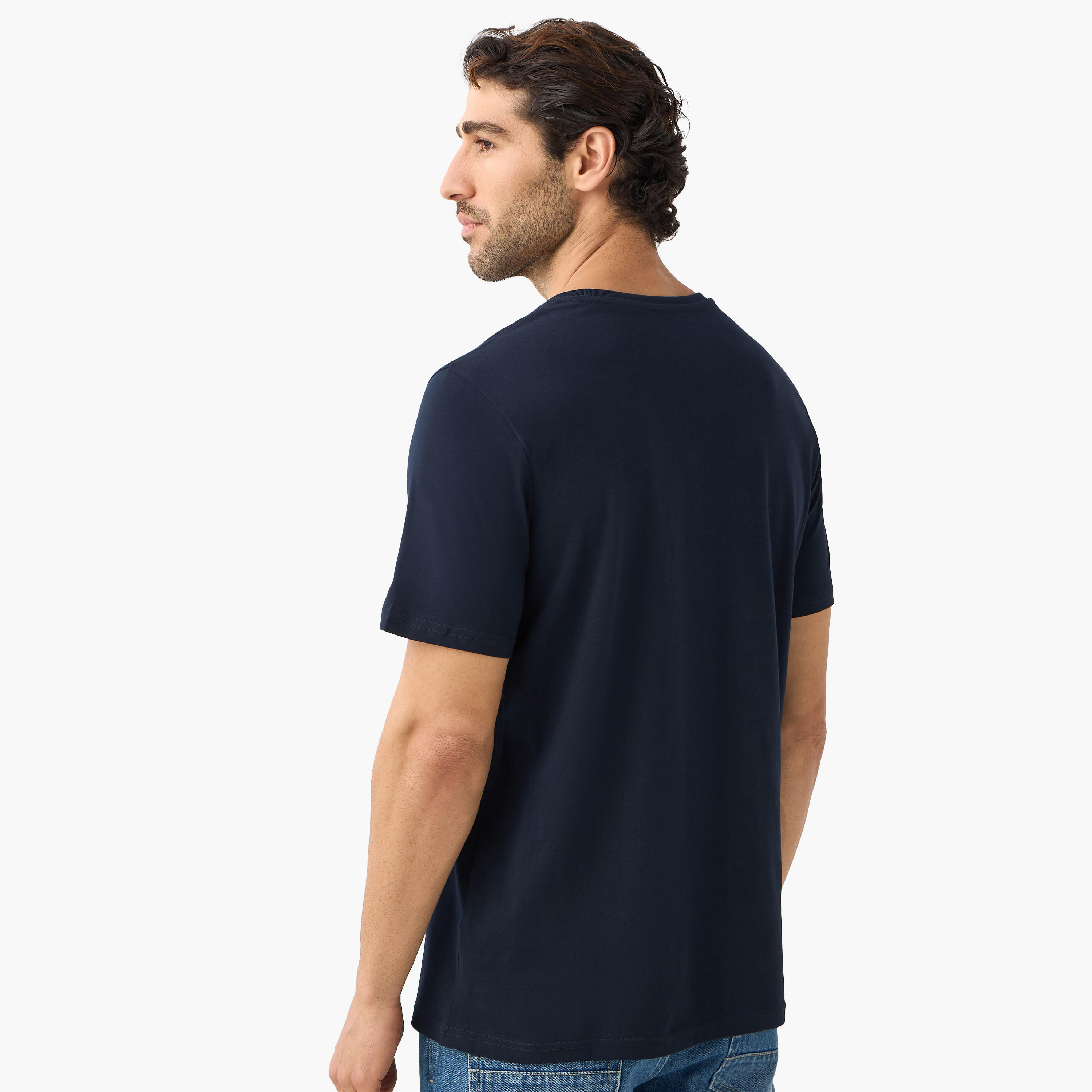 2-Pack Solid T-shirt with Crew Neck and Short Sleeves-men-clothing-tshirtsandpolos-tshirts-image-3