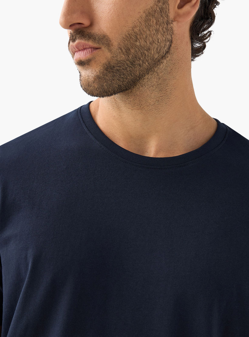 2-Pack Solid T-shirt with Crew Neck and Short Sleeves-men-clothing-tshirtsandpolos-tshirts-image-5