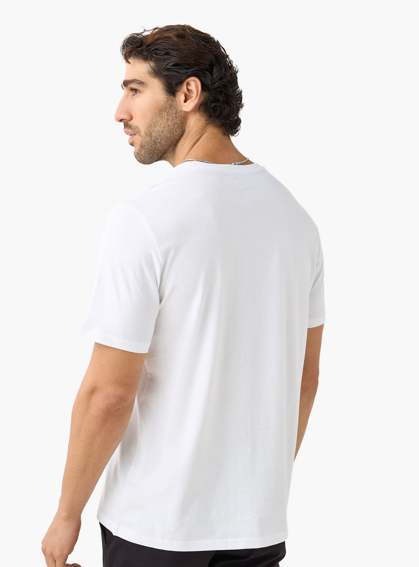 Set of 3 - Solid Regular Fit T-shirt with Crew Neck and Short Sleeves-men-clothing-tshirtsandpolos-tshirts-image-3