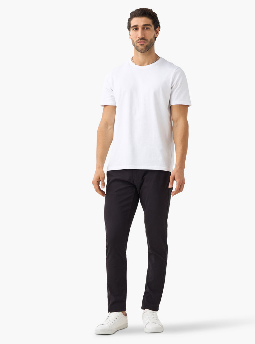 Set of 3 - Solid Regular Fit T-shirt with Crew Neck and Short Sleeves-men-clothing-tshirtsandpolos-tshirts-image-8