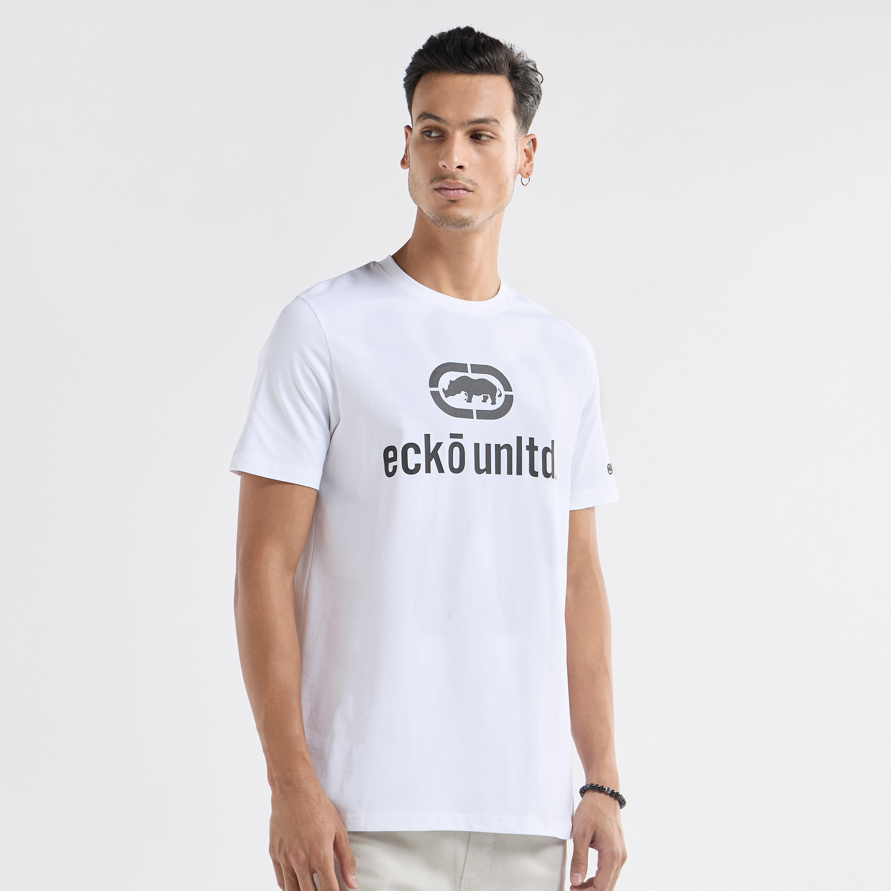 Ecko Printed T-shirt with Crew Neck and Short Sleeves-men-clothing-tshirtsandpolos-tshirts-image-1