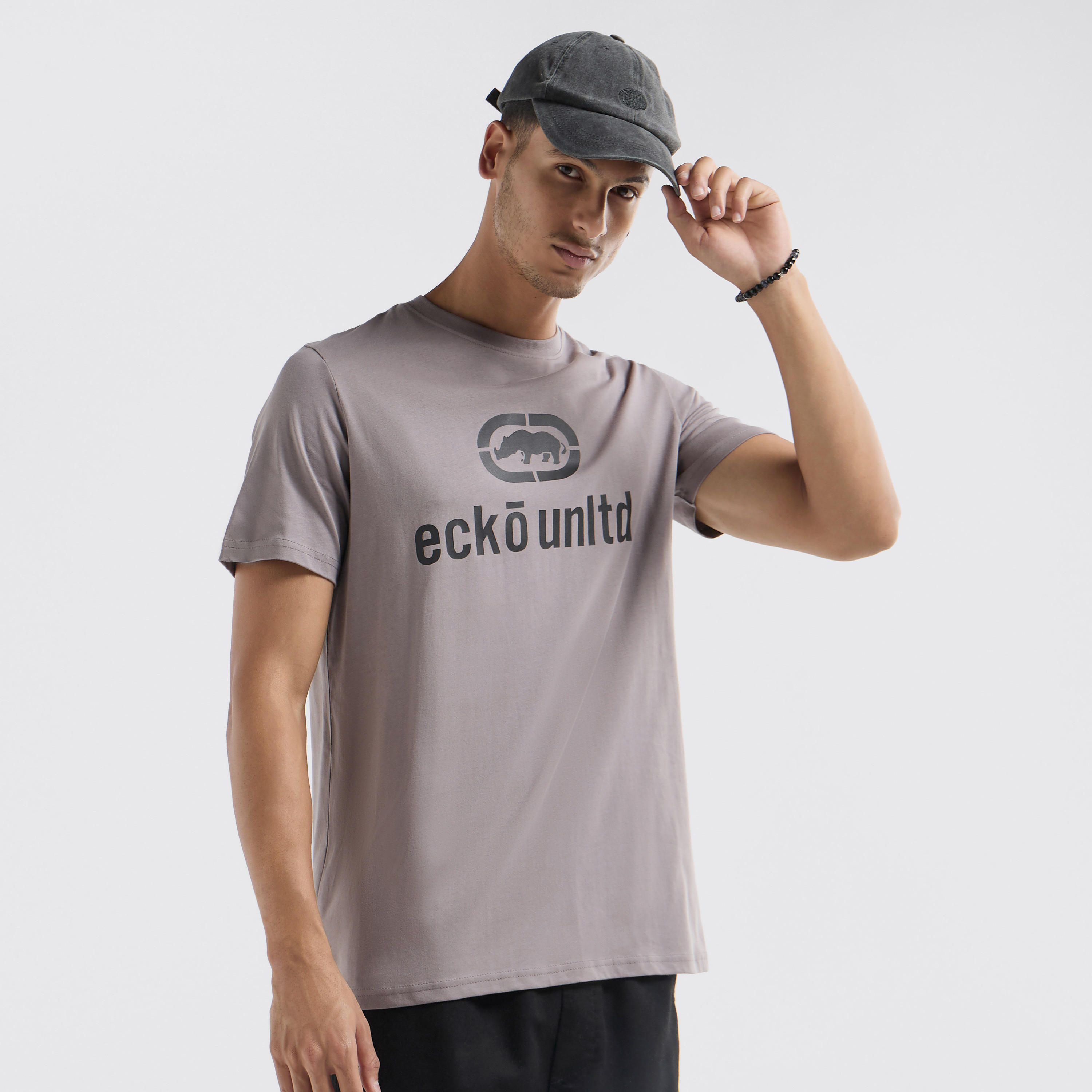 Ecko Printed T-shirt with Crew Neck and Short Sleeves-men-clothing-tshirtsandpolos-tshirts-image-1