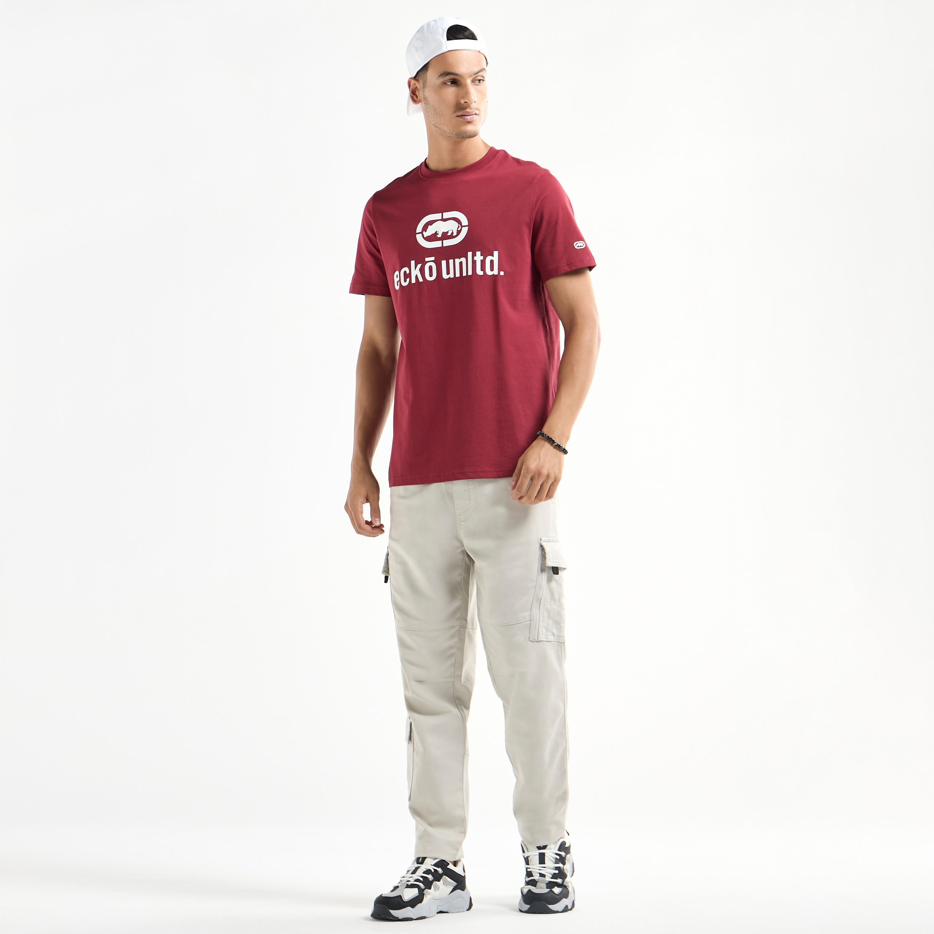 Ecko Printed T-shirt with Crew Neck and Short Sleeves-men-clothing-tshirtsandpolos-tshirts-image-2