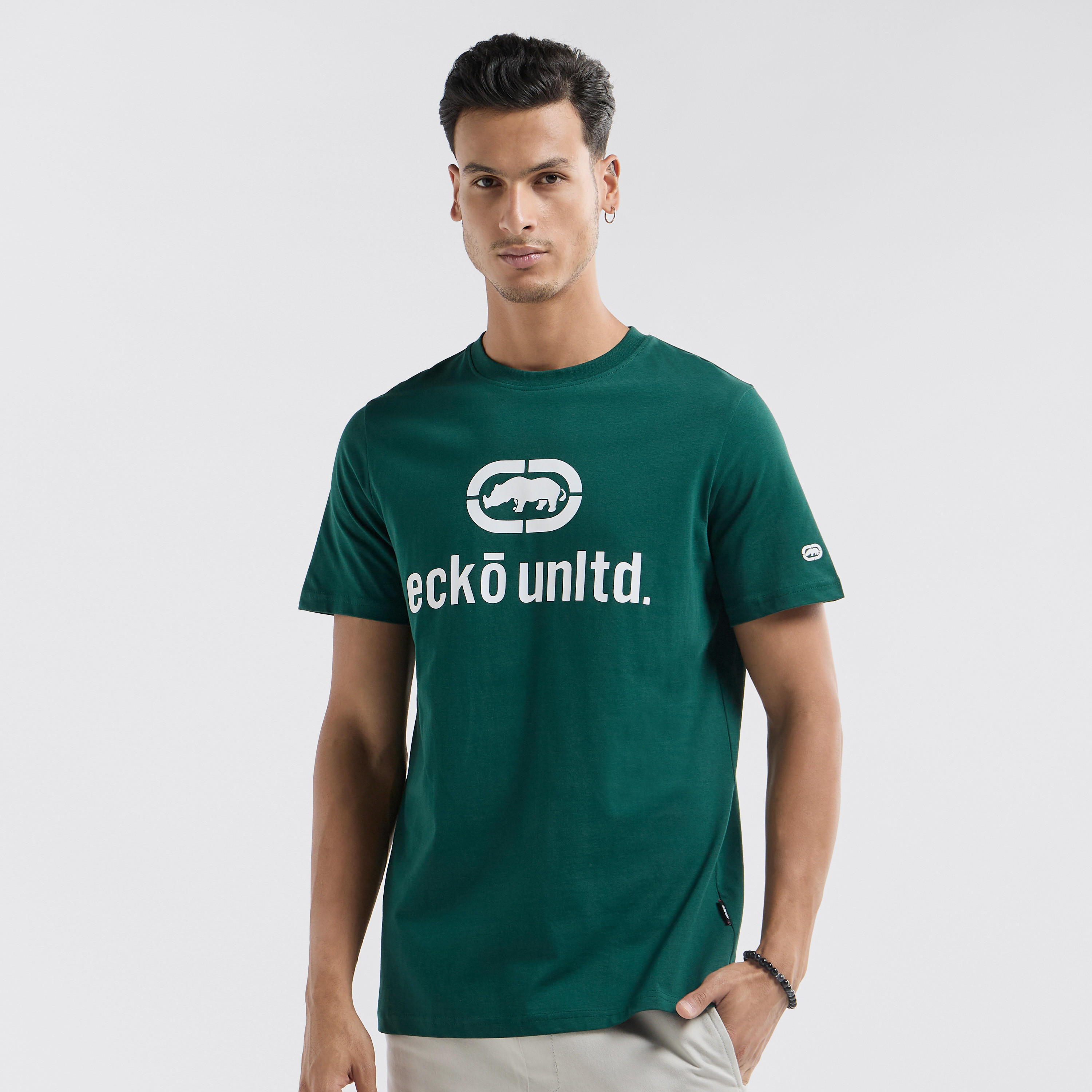 Ecko Printed T-shirt with Crew Neck and Short Sleeves-men-clothing-tshirtsandpolos-tshirts-image-1