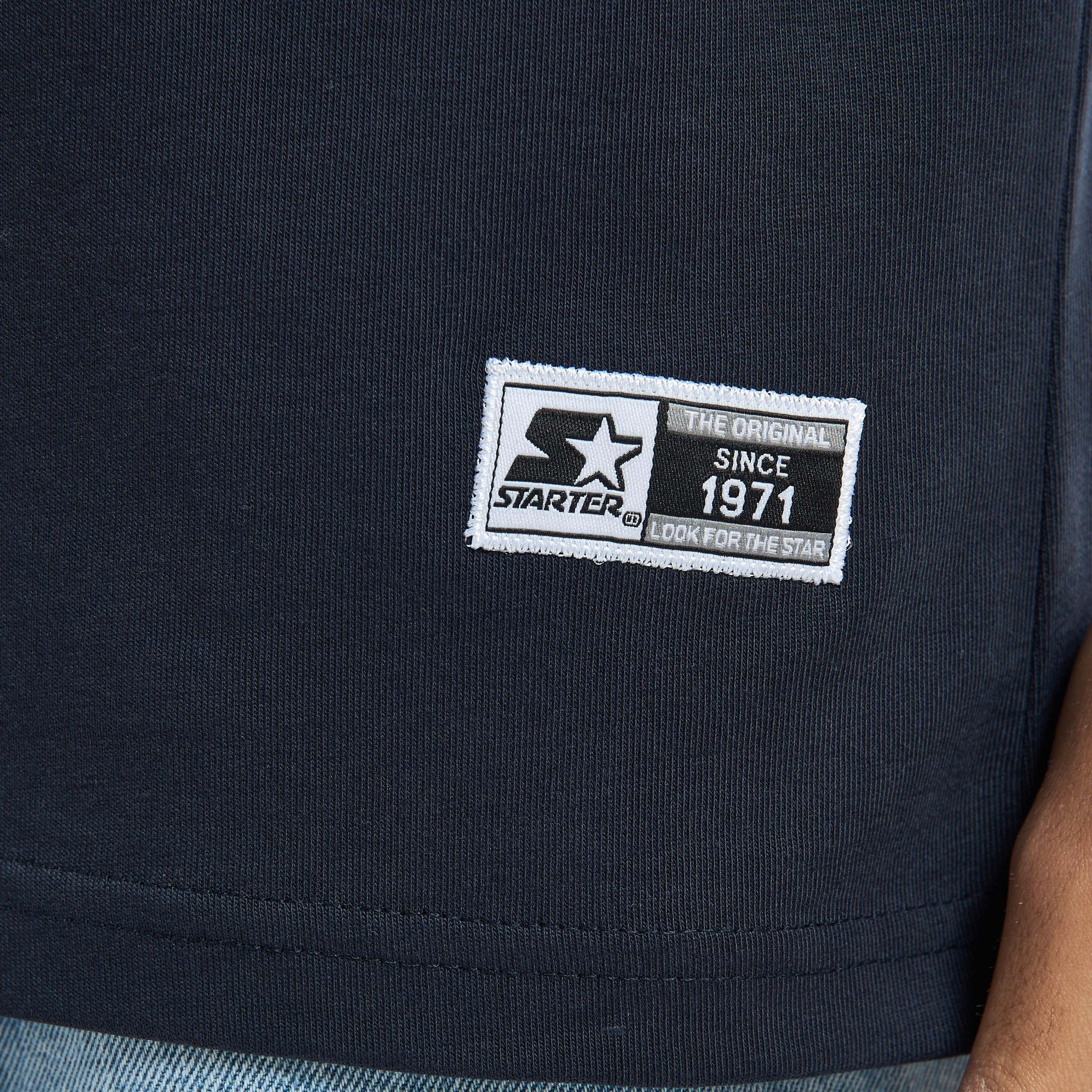 تيشيرت بياقة ضيقة وأكمام قصيرة وطبعات من ستارتر-men-clothing-tshirtsandpolos-tshirts-image-5