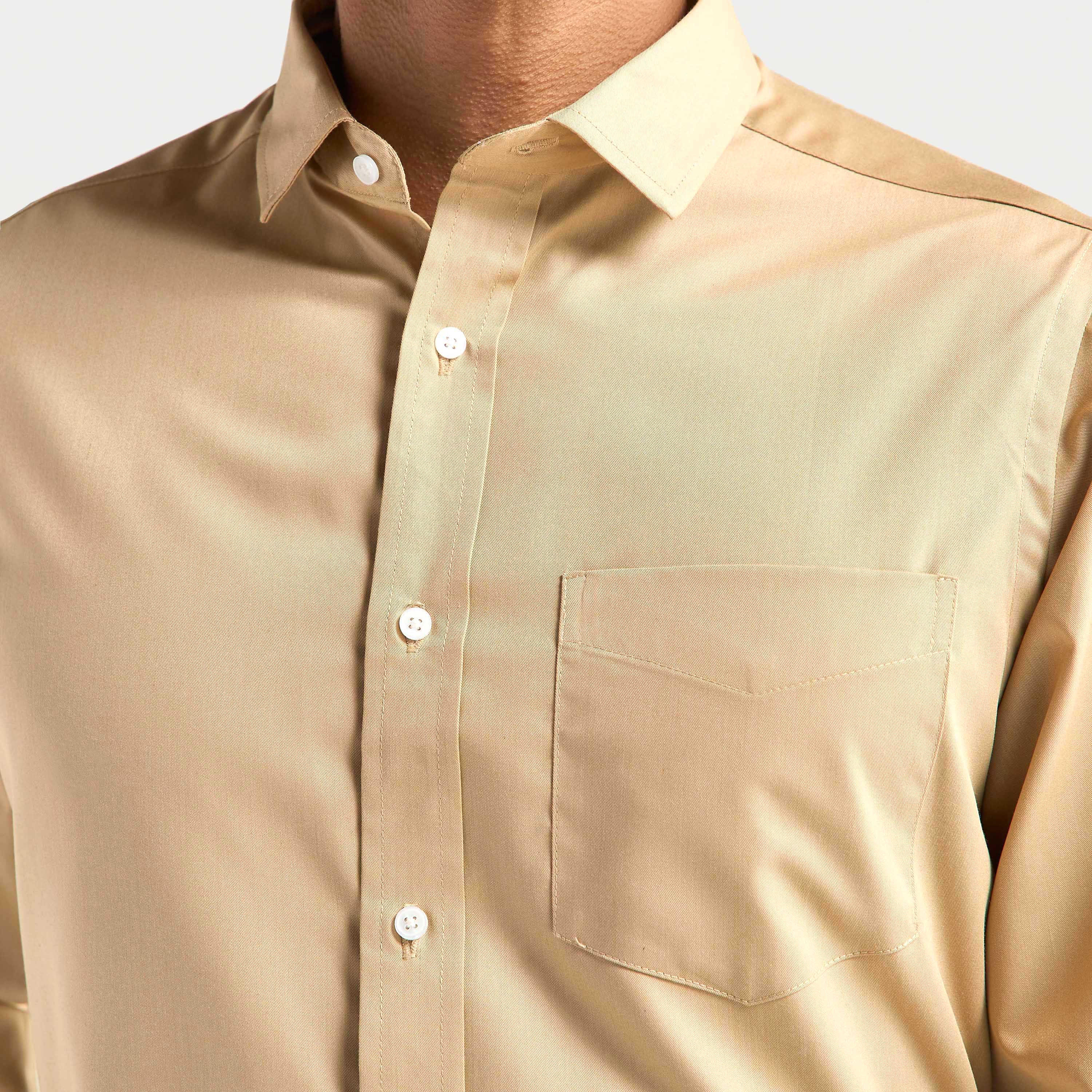 قميص سادة بقصة عادية وأكمام طويلة وجيب-men-clothing-shirts-image-4