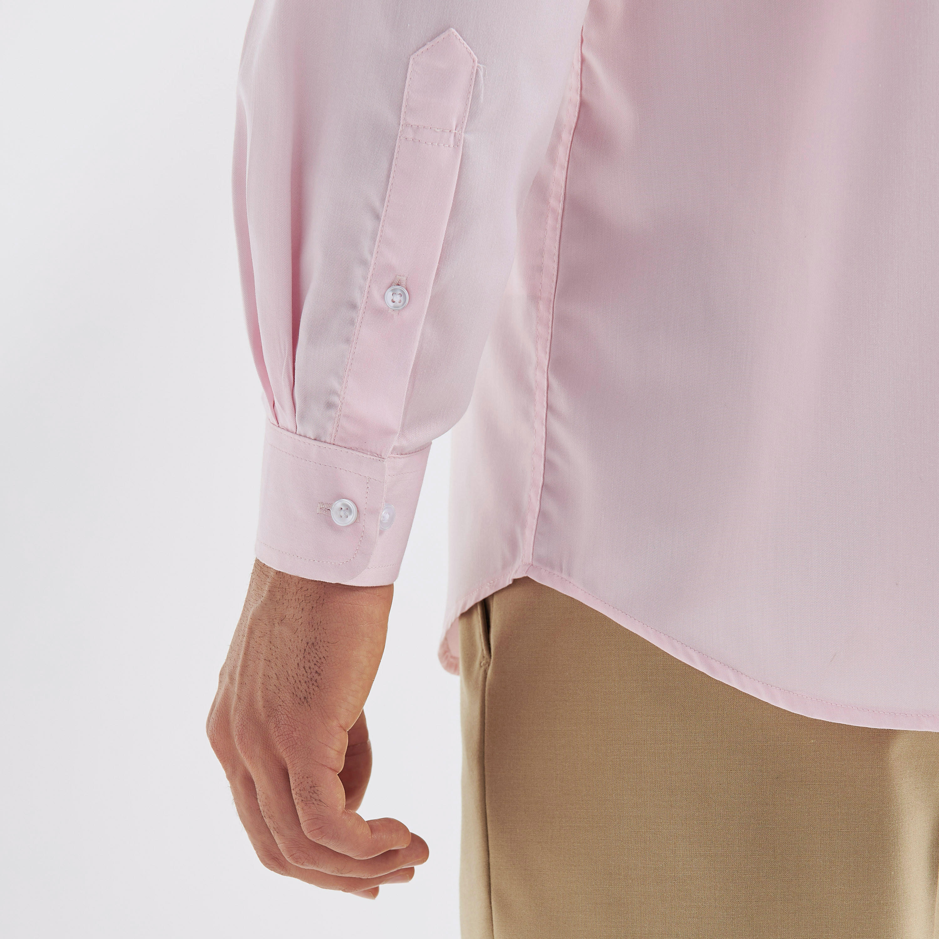 Regular Fit Solid Shirt with Long Sleeves-men-clothing-shirts-image-5